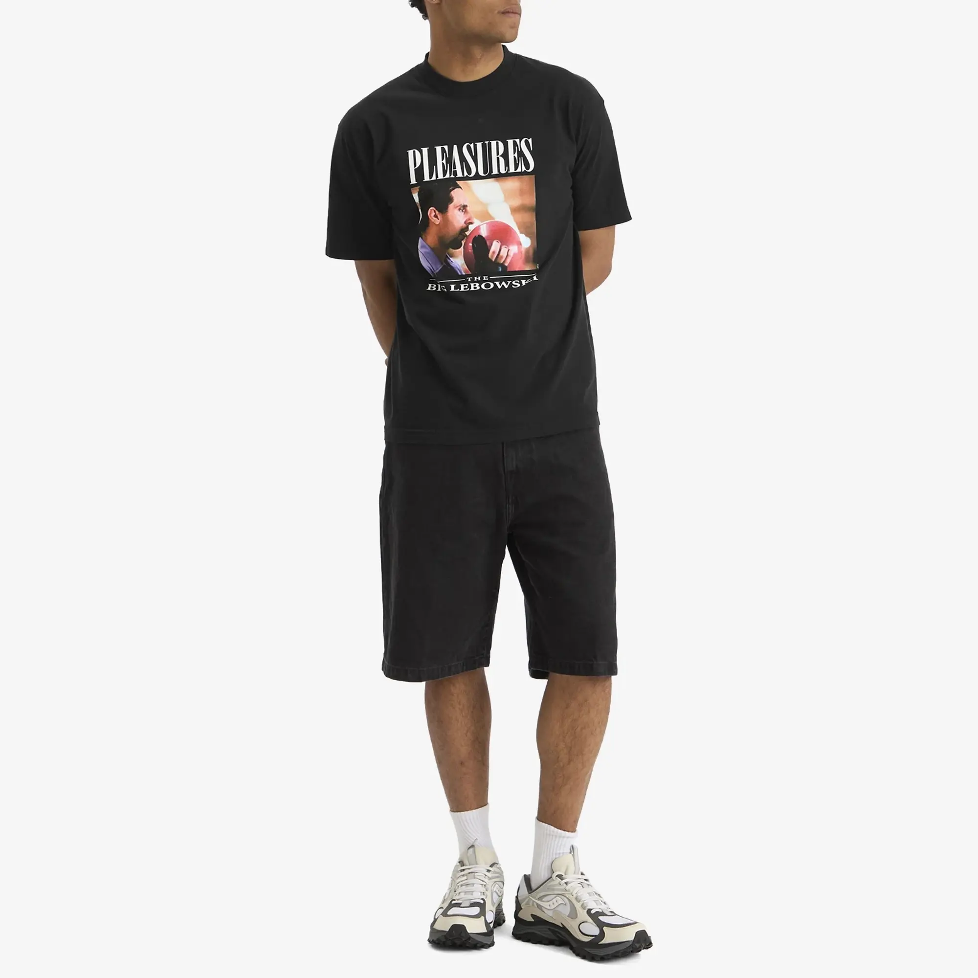 Pleasures Men's x The Big Lebowski Lick T-Shirt Black
