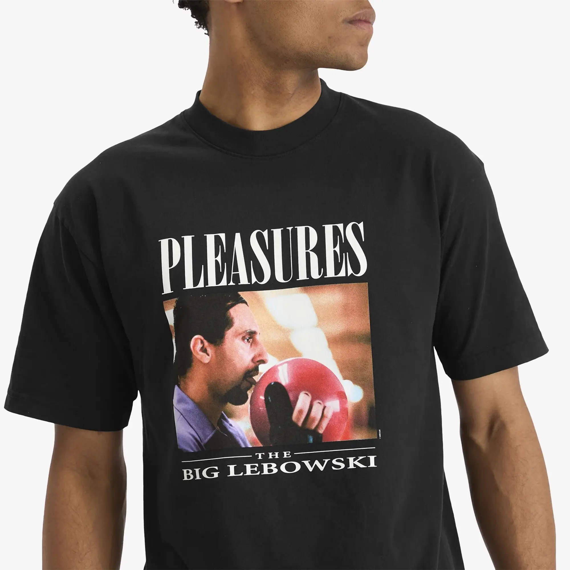 Pleasures Men's x The Big Lebowski Lick T-Shirt Black