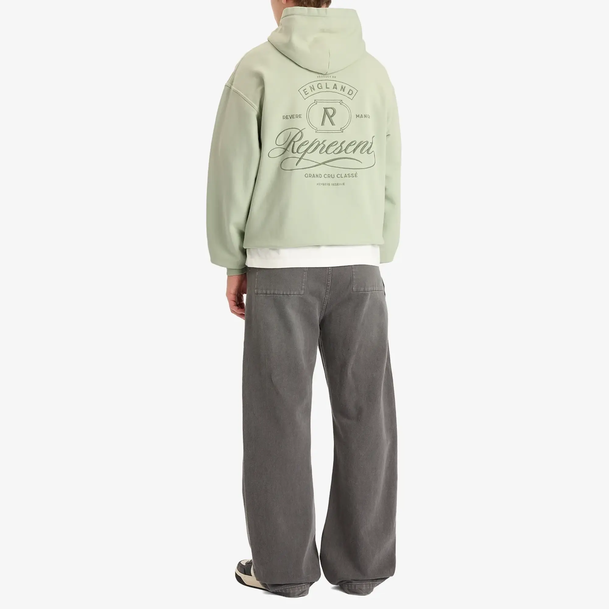 Represent Men's Gran Cru Classe Pullover Hoodie Washed Sage