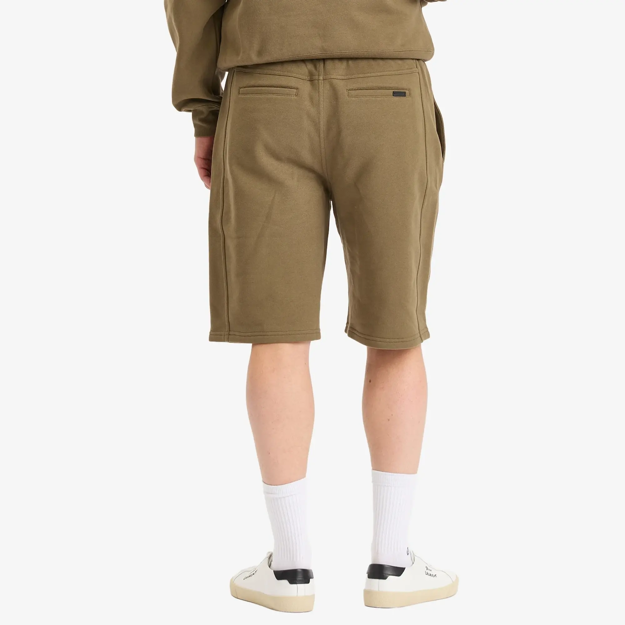 Saint Laurent Men's Khaki Sweat Shorts Kaki