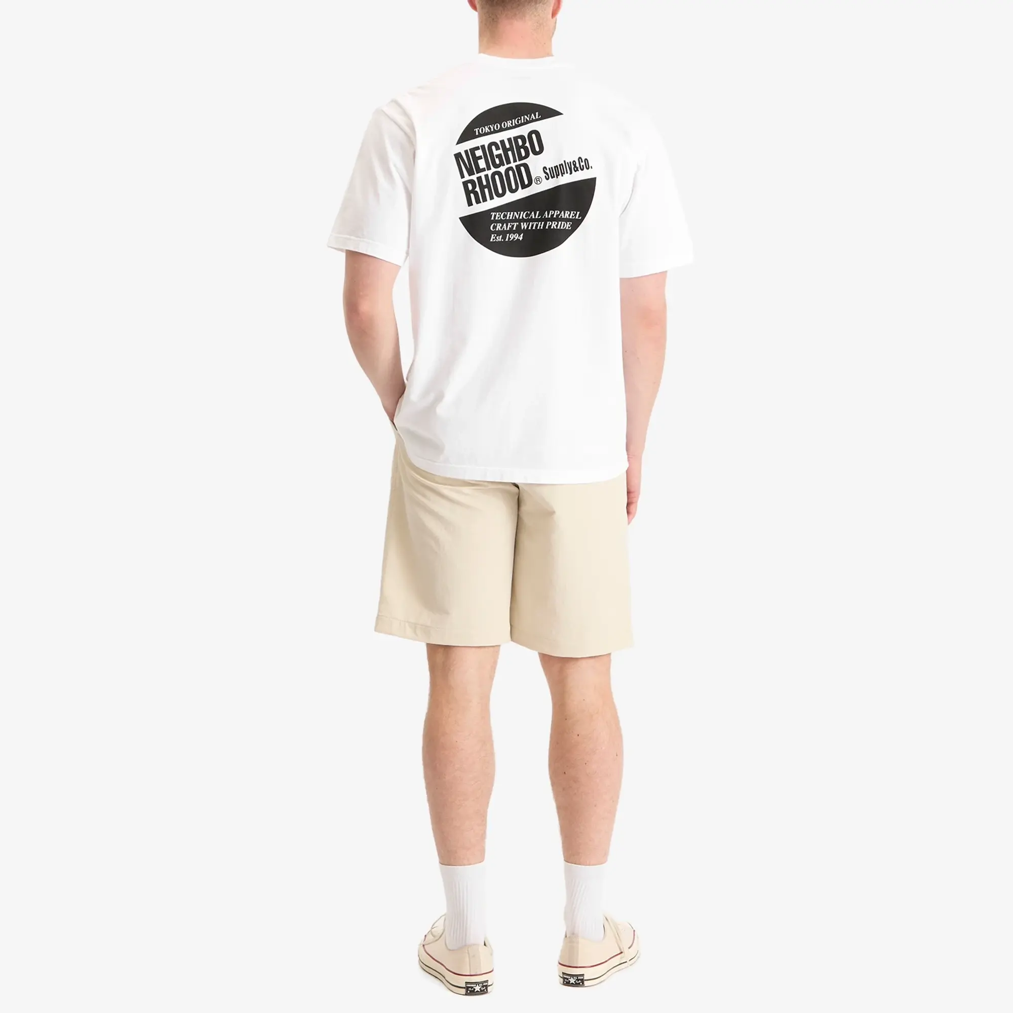 Neighborhood Men's SS-2 T-Shirt White×Black