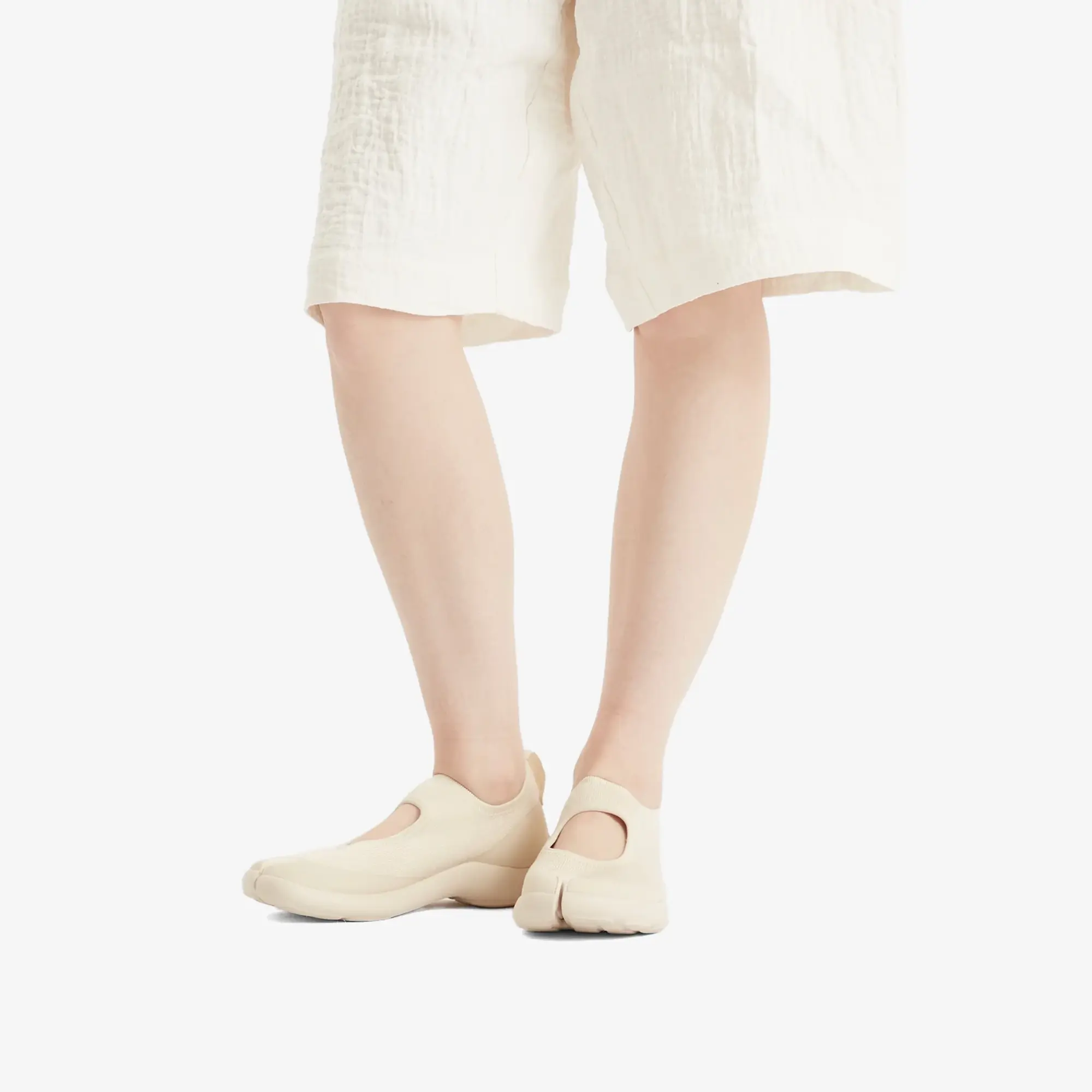 Tabi Flat Sneaker Off White