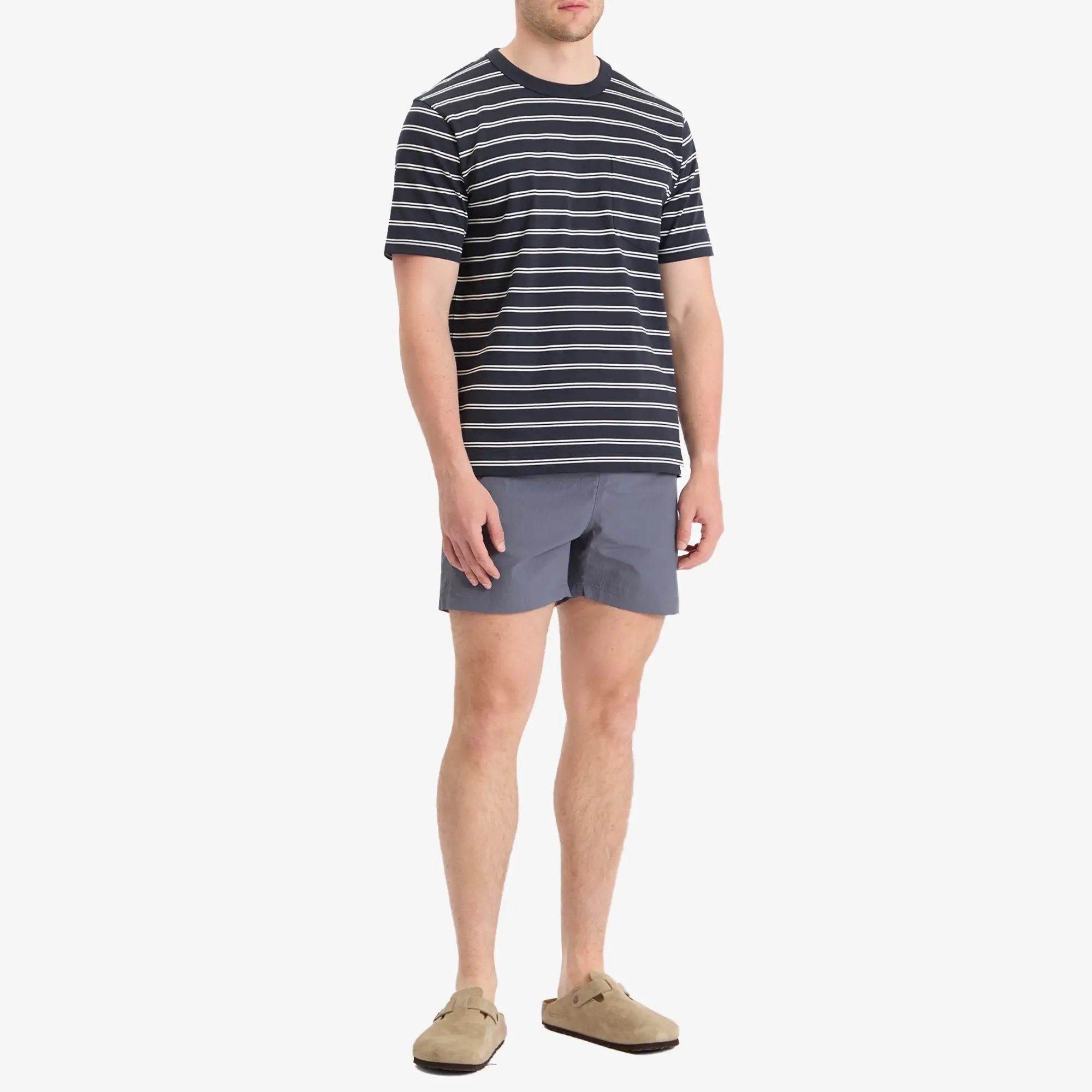 Norse Projects Men's Holger Sailor Stripe Pocket T-Shirt Dark Navy