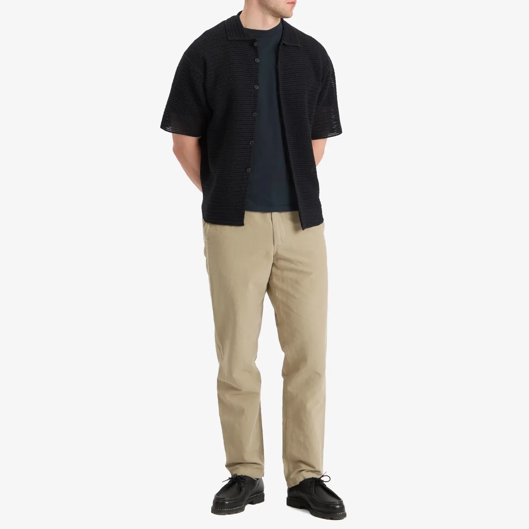 Norse Projects Men's Ezra Relaxed Cotton Linen Trousers Clay