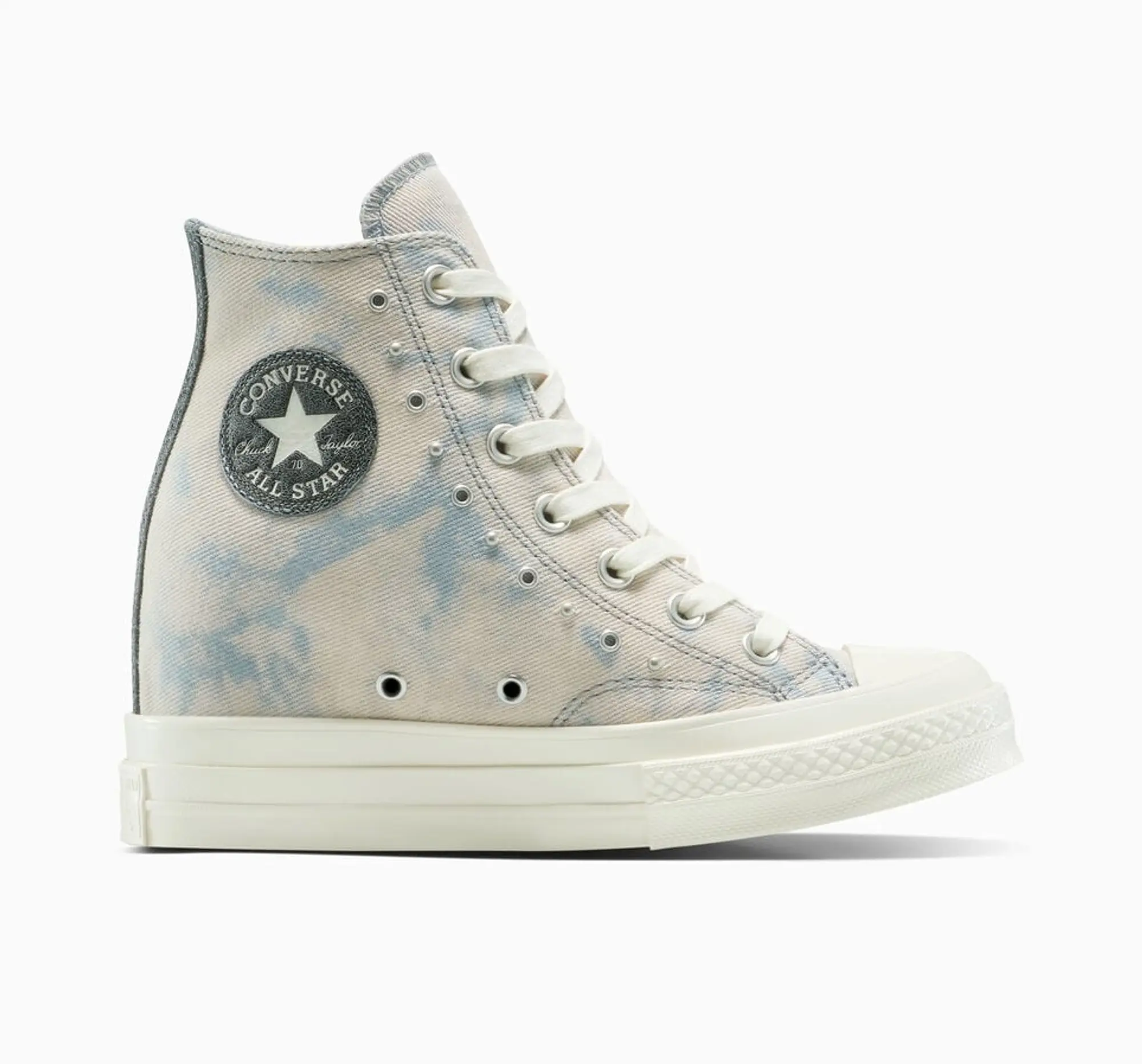 Converse Chuck 70 Wedge Platform Washed Denim - 