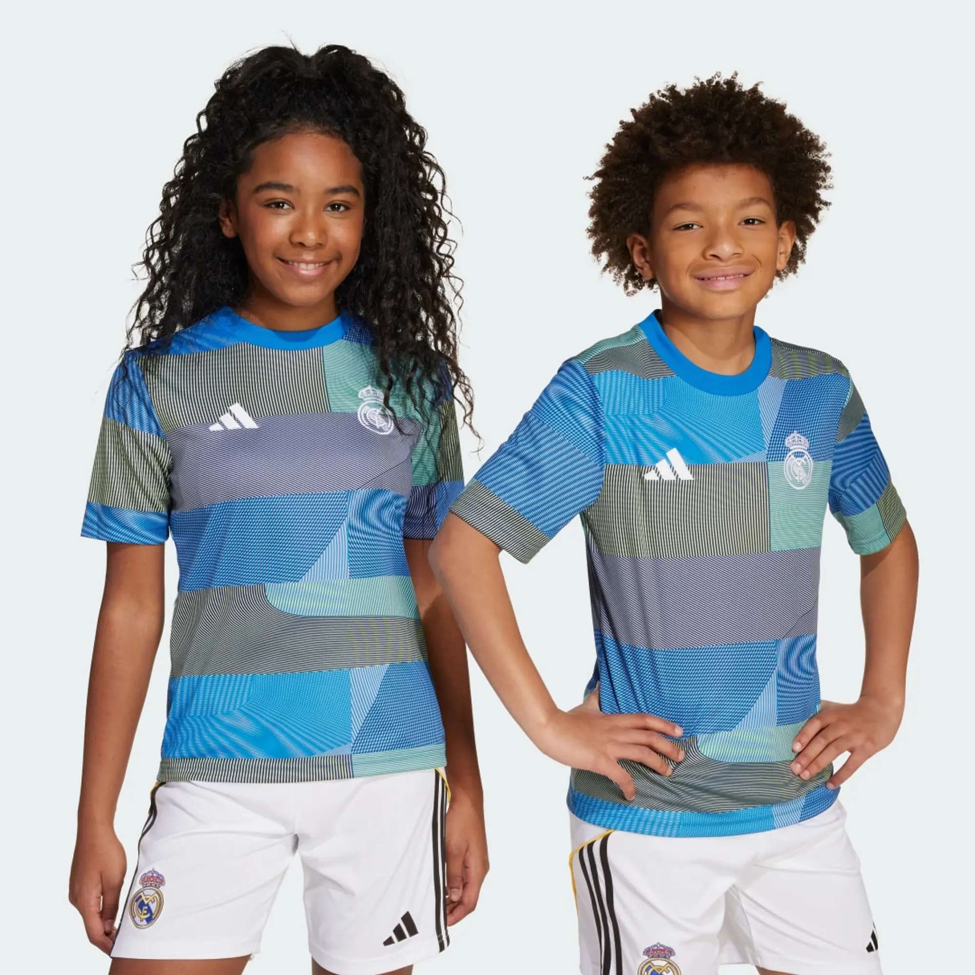 Real Madrid Training T-Shirt Pre Match - Bluebird Kids - ['Turquoise']