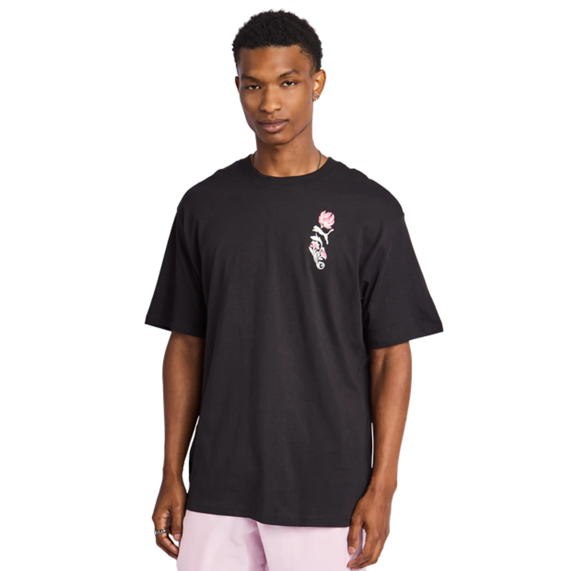 Puma Floral Sport Men T-Shirts - Black
