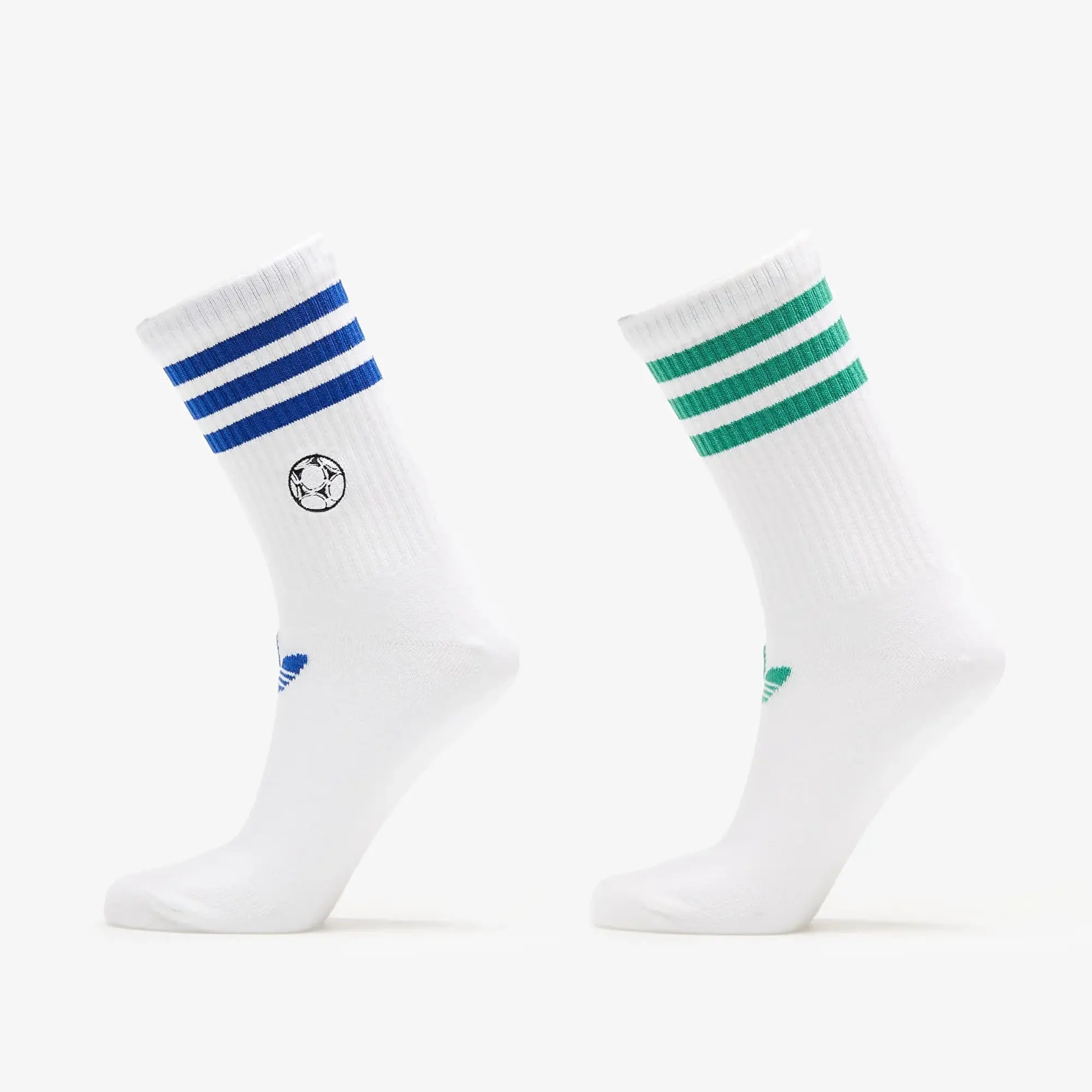 Adidas Ftball Cr S 2-Pack White/ Royal Blue/ Secogr S