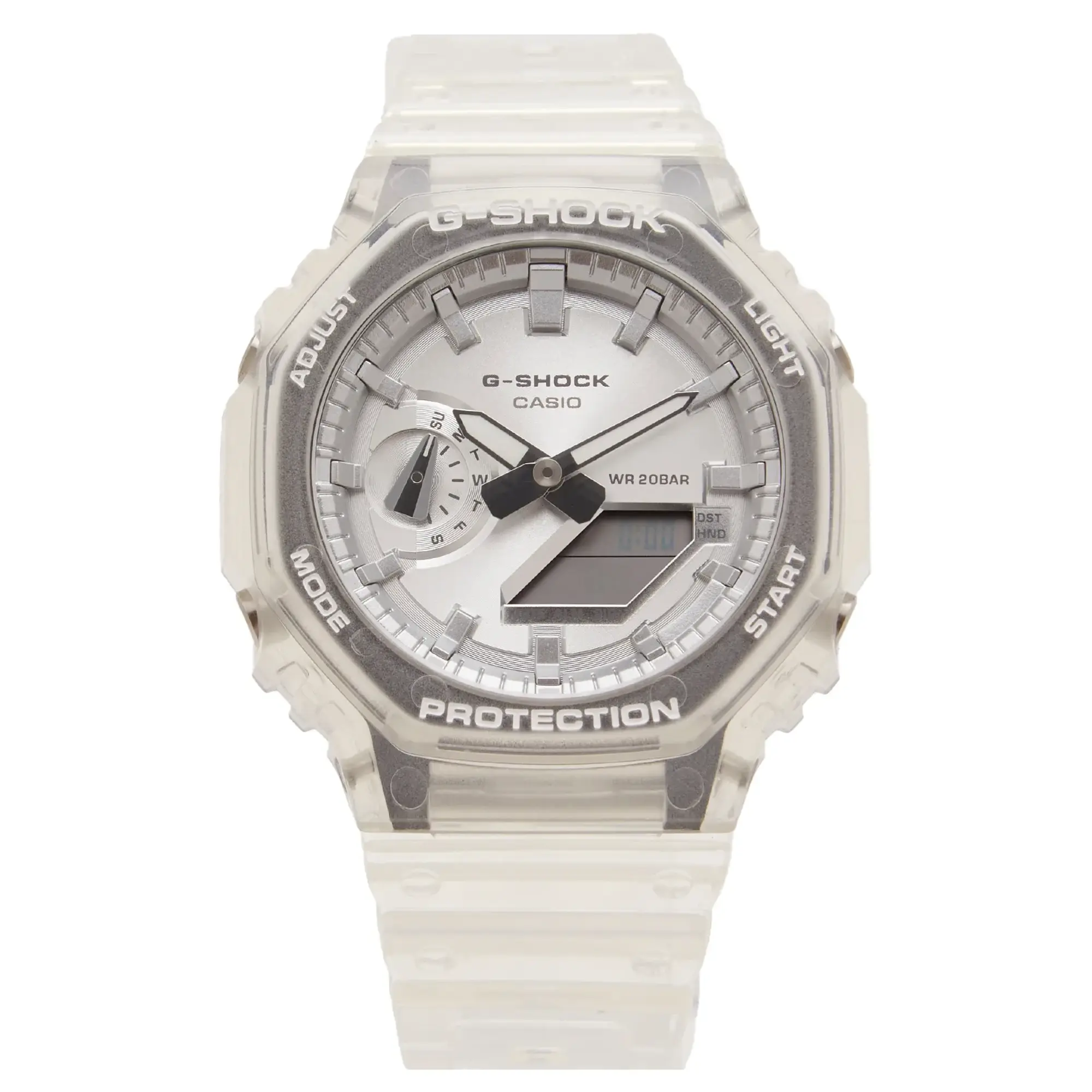 G-Shock GA-2100BM-7A8ER Watch Silver/Orange