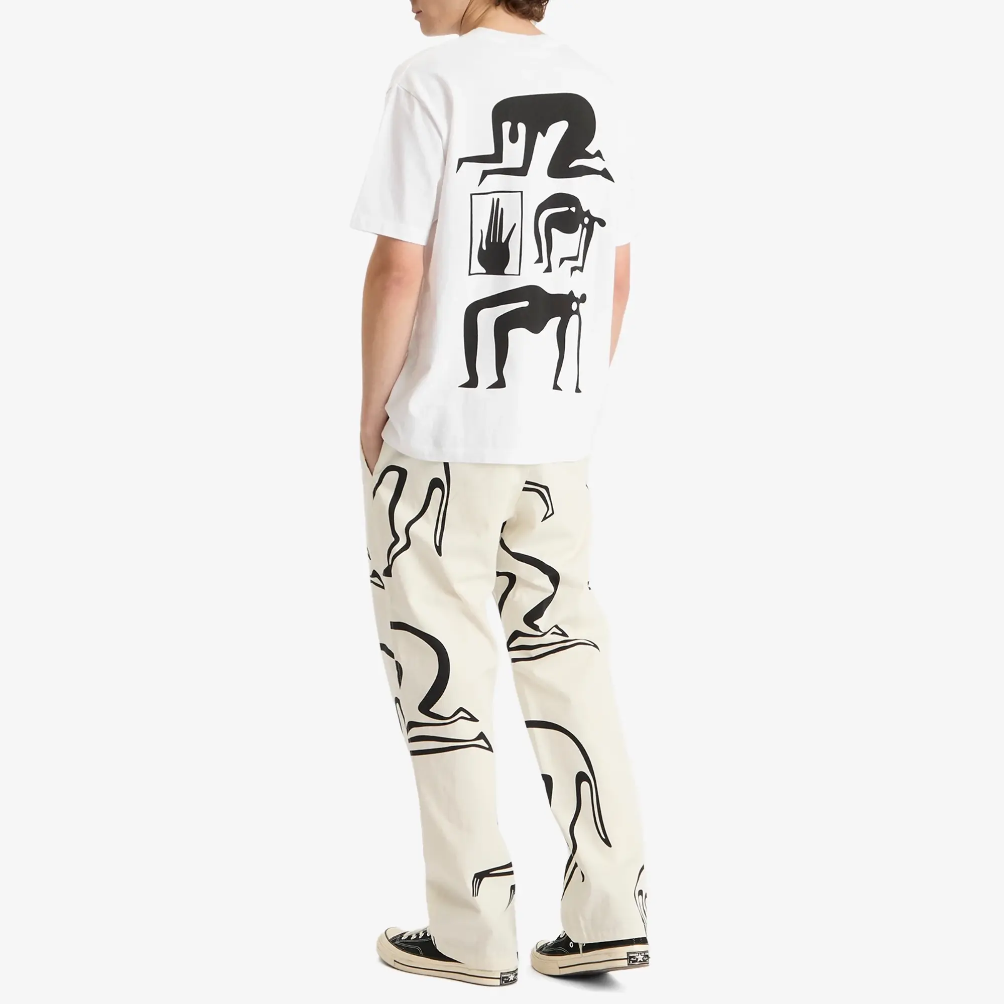 By Parra Men's Yoga Discounts T-Shirt White