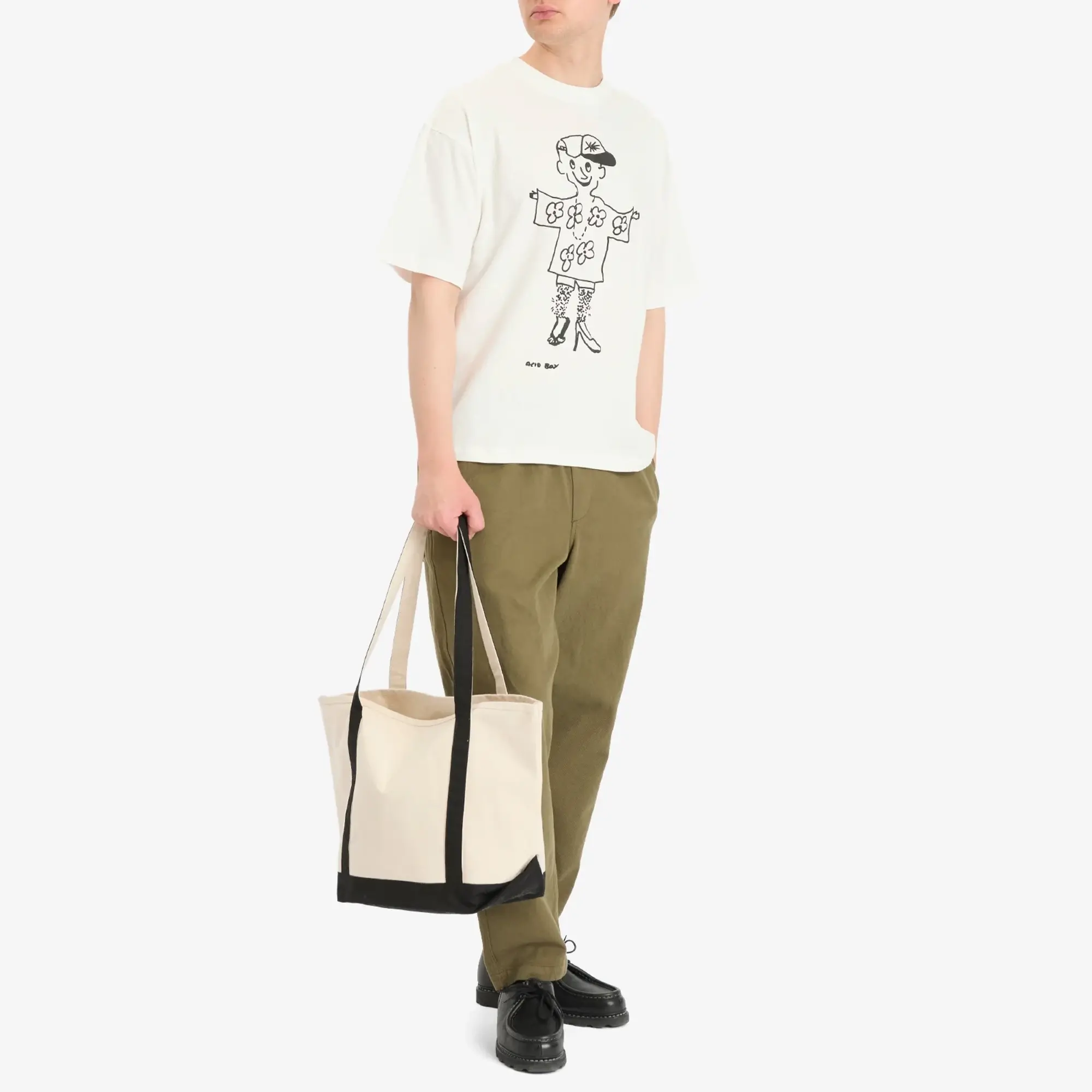 YMC Men's x Bat Girls & Acid Boys Acid Boy T-Shirt White