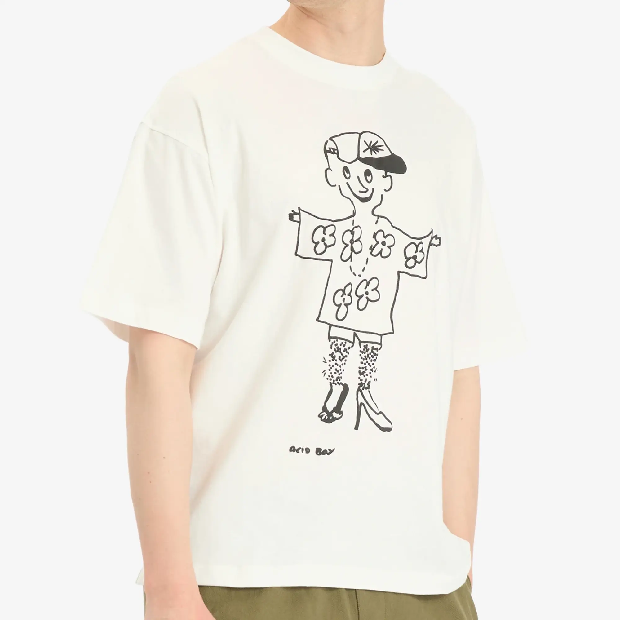 YMC Men's x Bat Girls & Acid Boys Acid Boy T-Shirt White