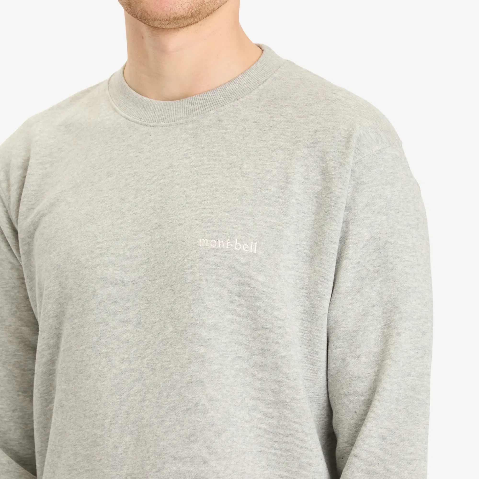 Montbell Men's Cotton Lite Sweatshirt Light Grey