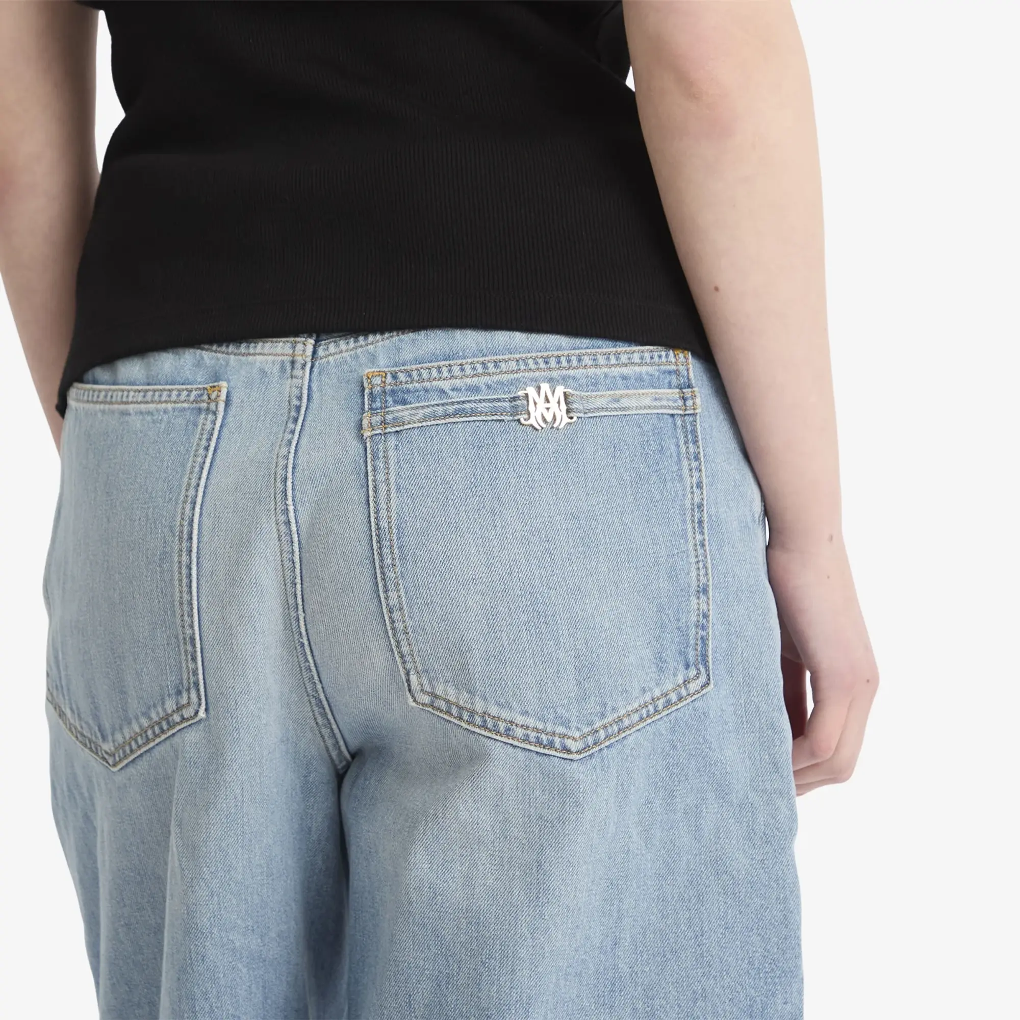 AMIRI Women's Denim Shorts Stone Indigo