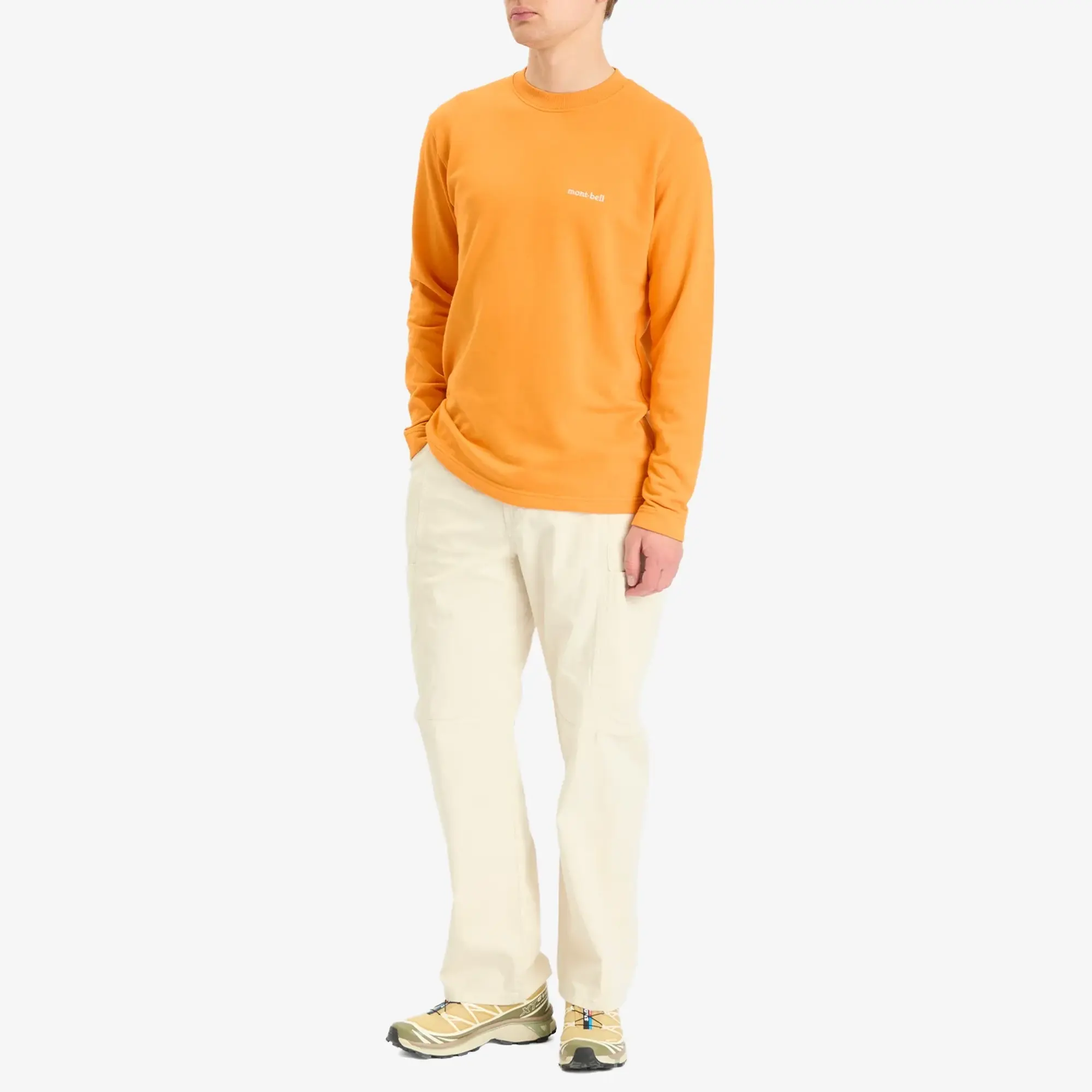 Montbell Men's Cotton Lite Sweatshirt Orange