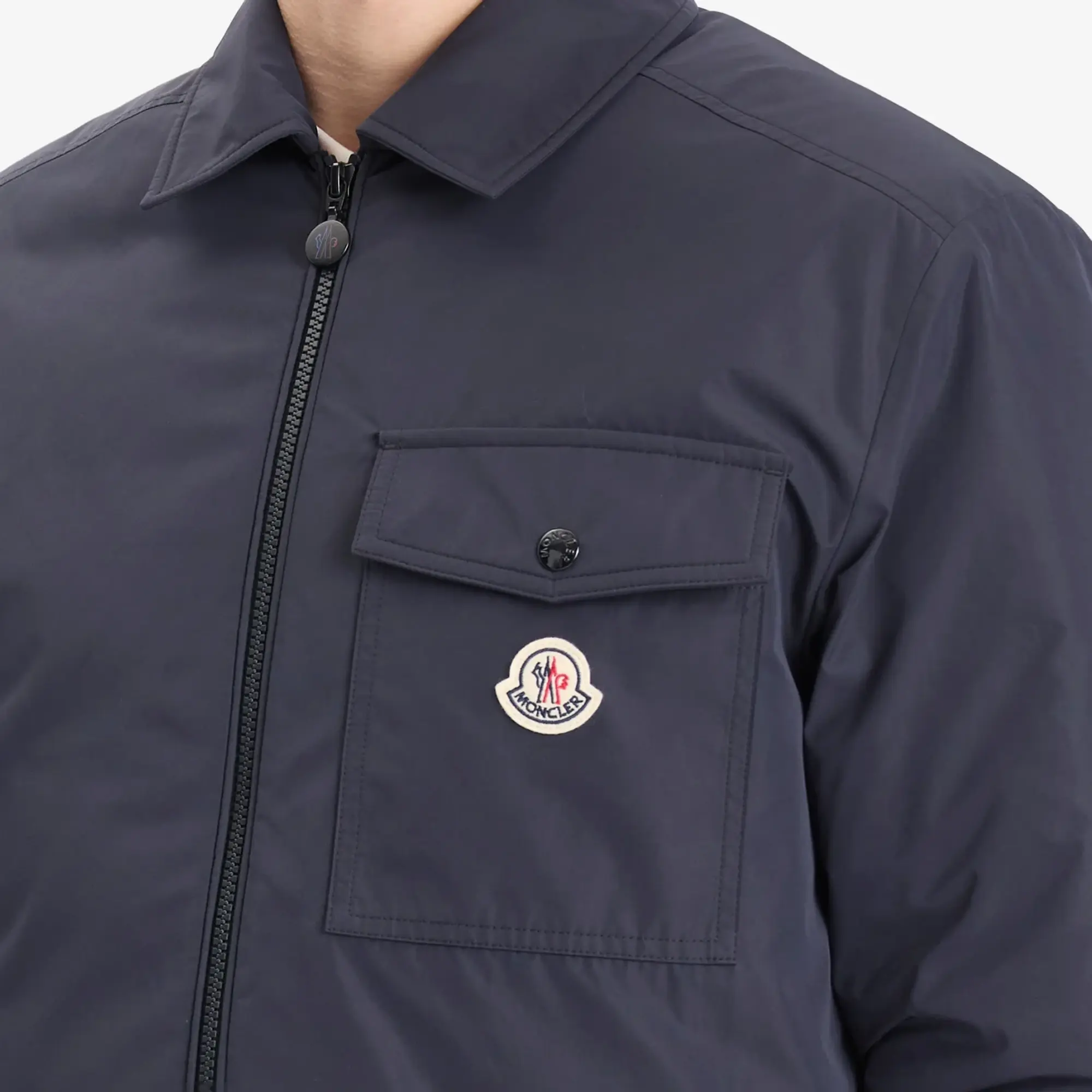 Moncler Men's Vigeon Shirt Jacket Navy
