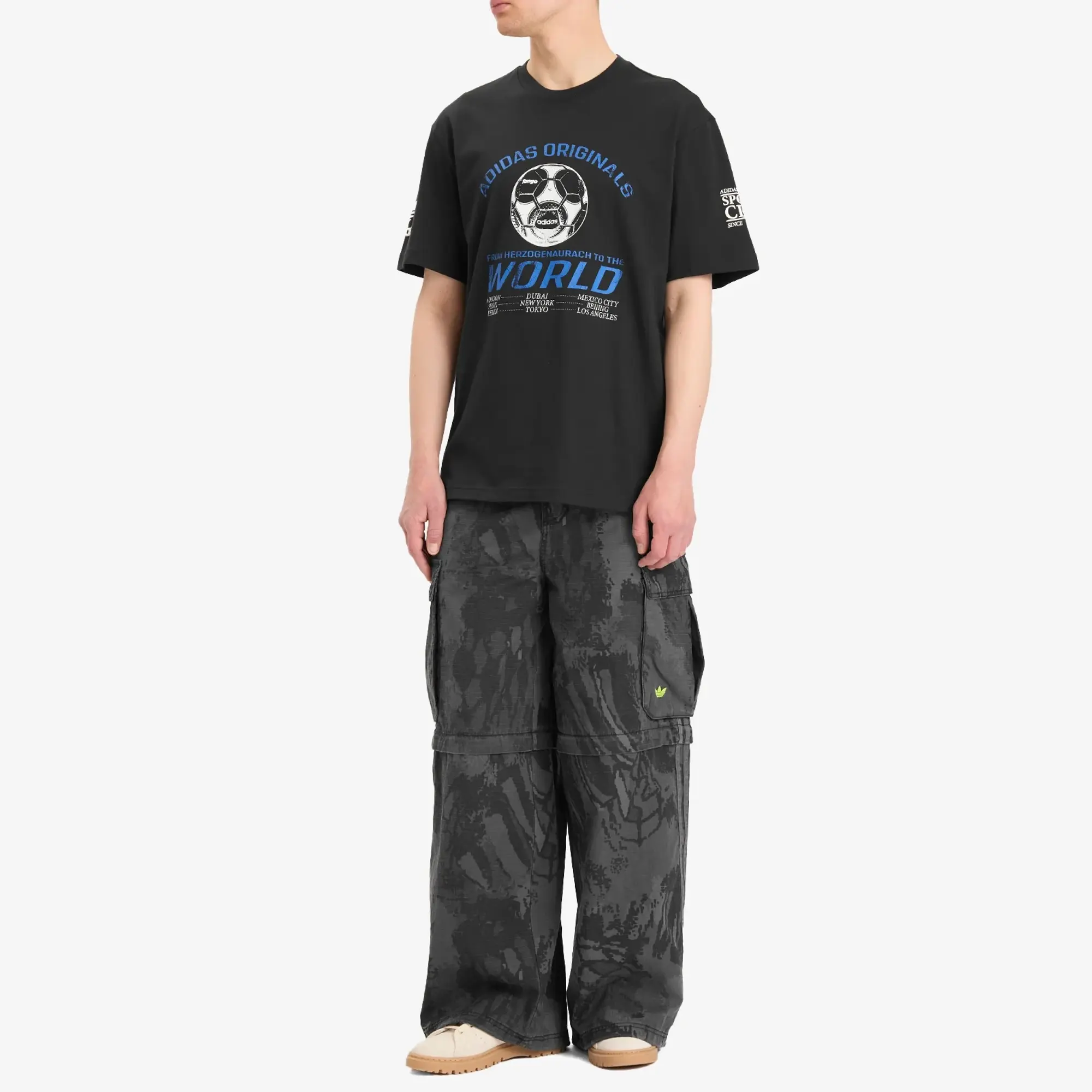 Adidas Men's 90S Football T-Shirt Black