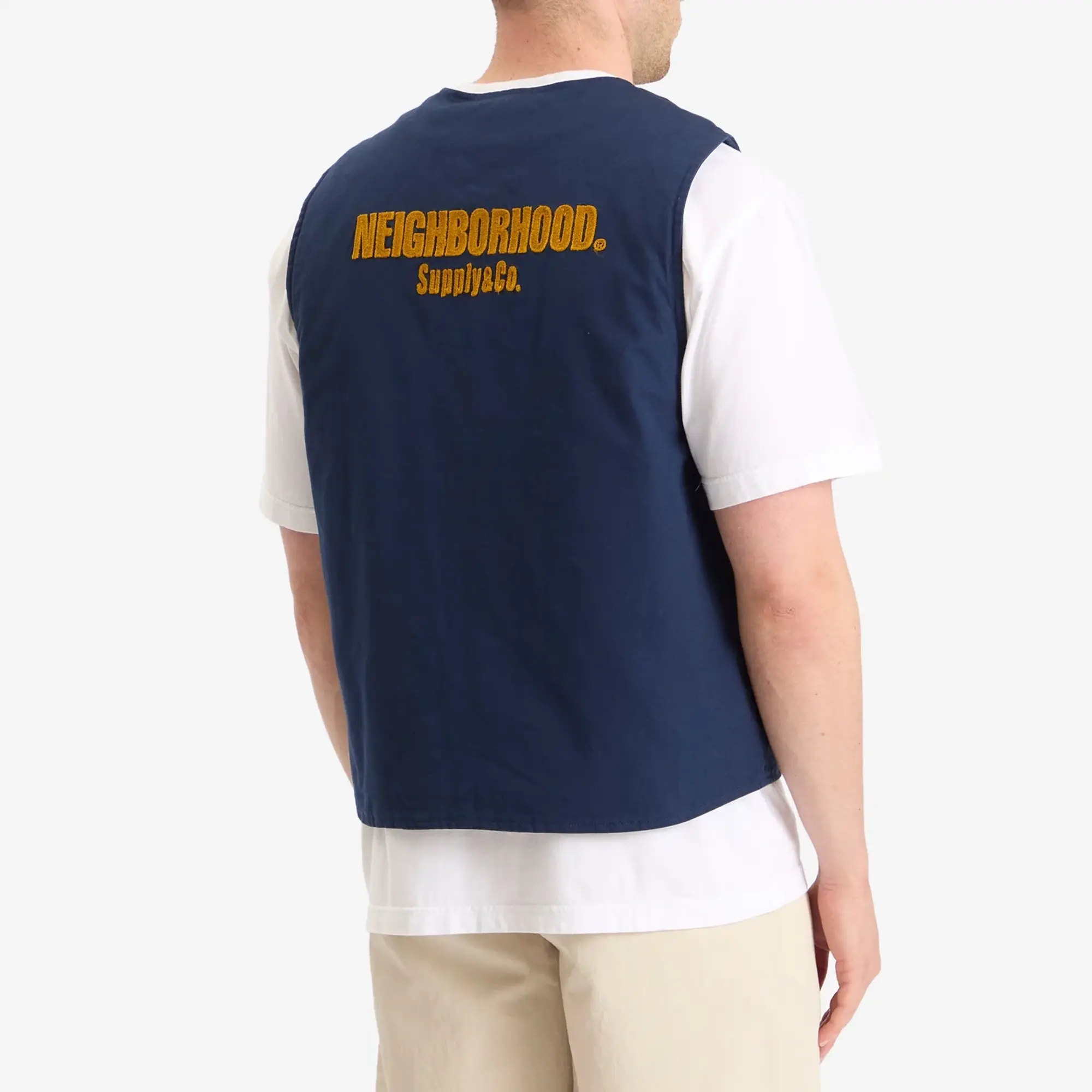 Neighborhood Men's Padded Work Vest Navy
