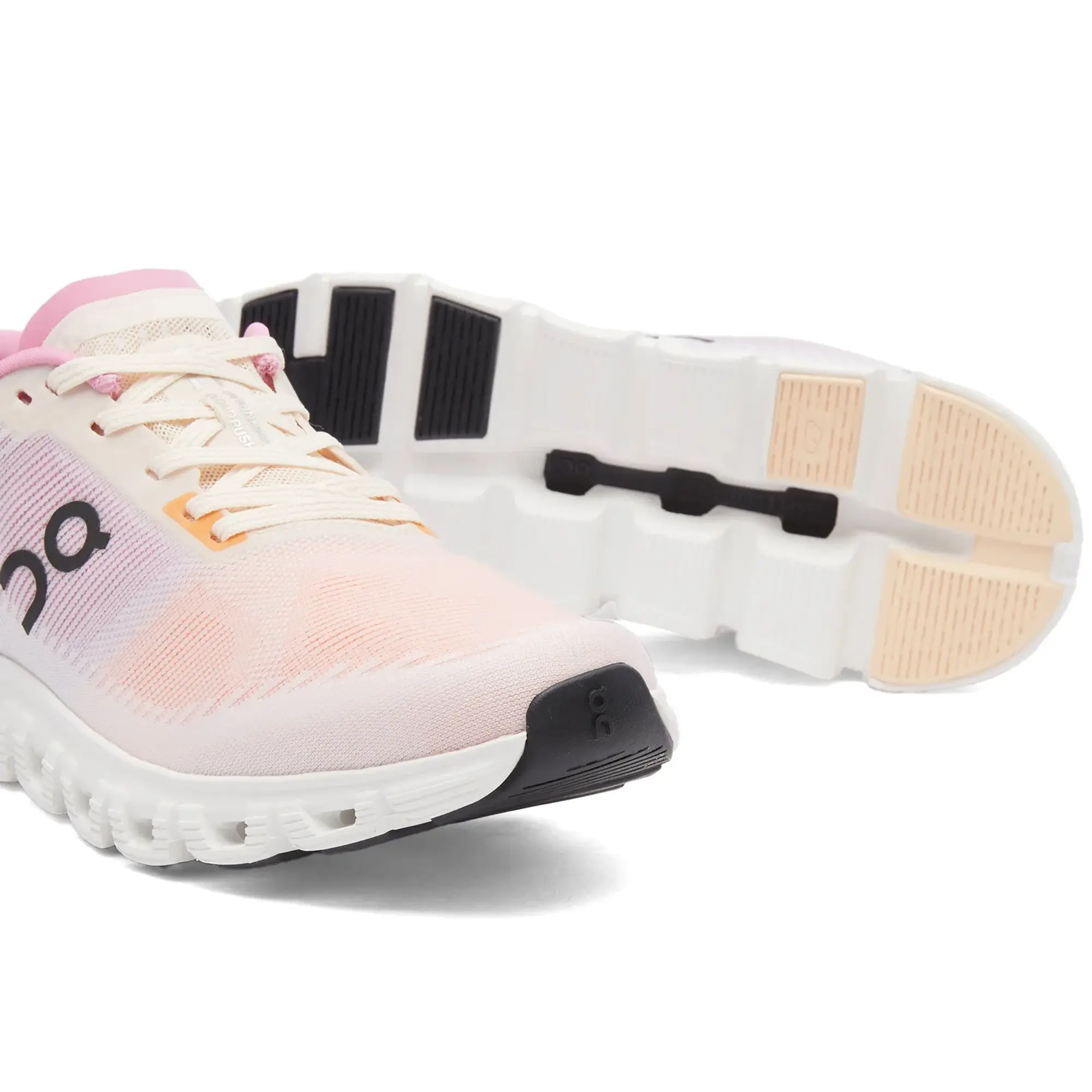 ON Women's Cloud 6 Push Sneaker Tangerine/Raspberry
