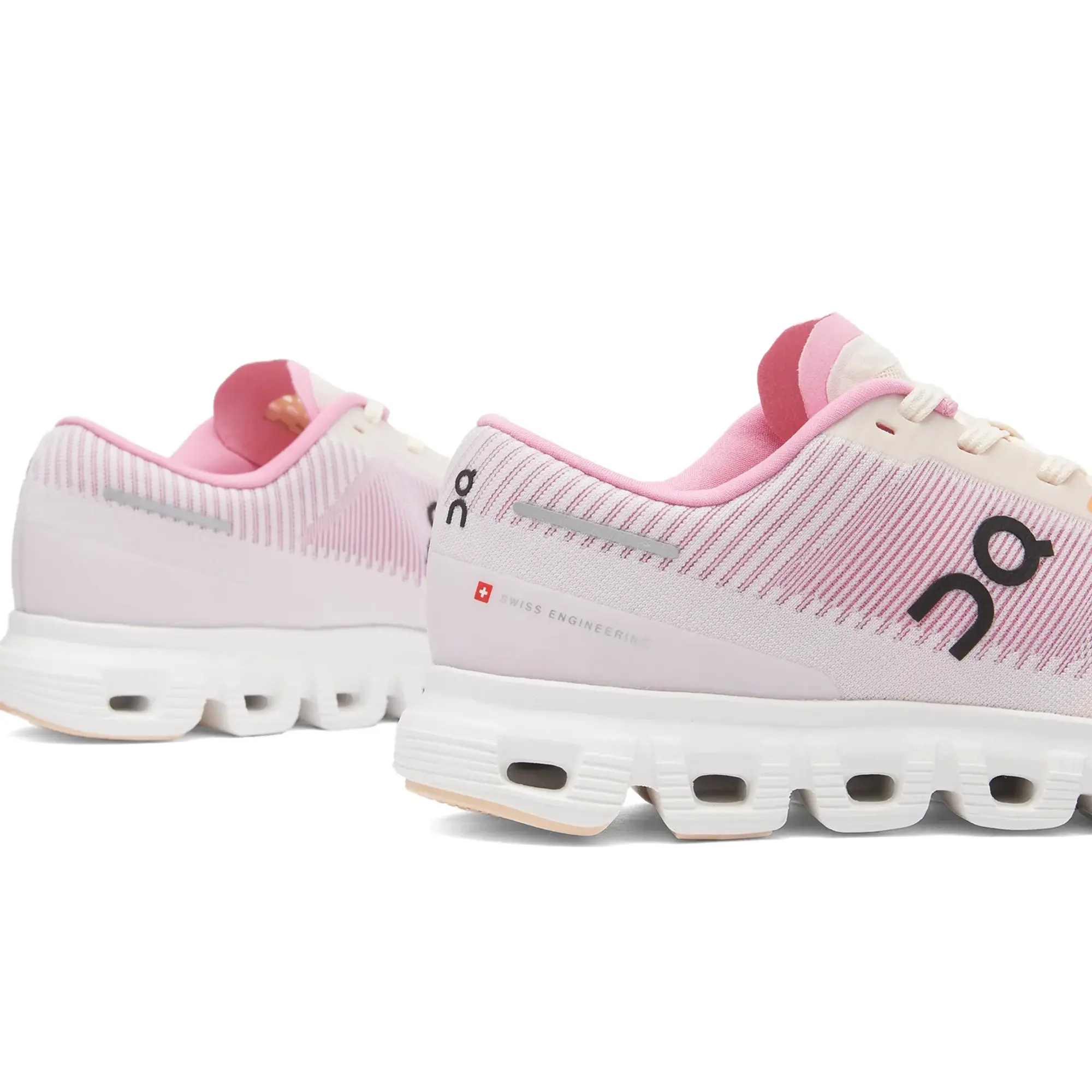 ON Women's Cloud 6 Push Sneaker Tangerine/Raspberry