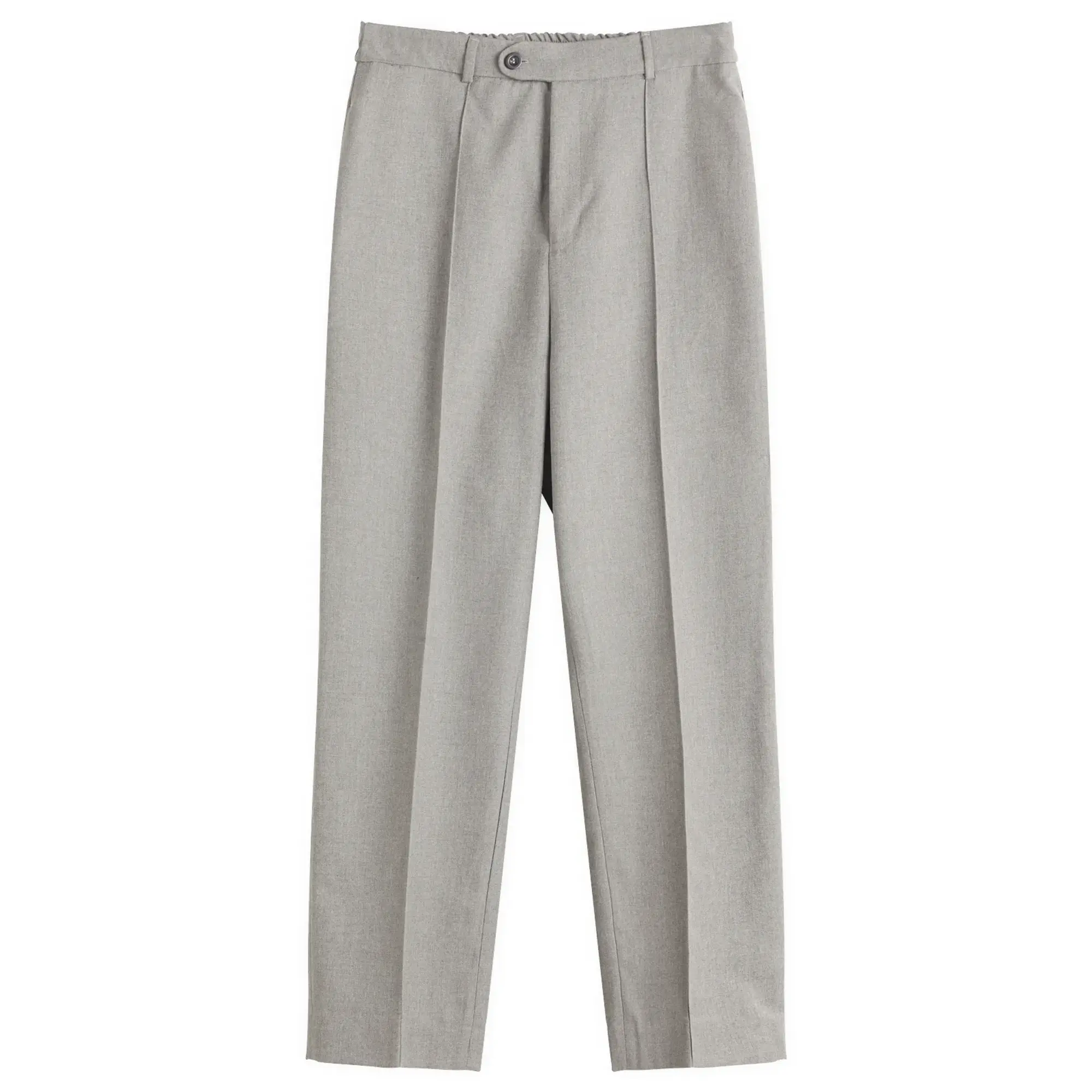 about:blank Men's Everyday Pleated Trouser Light Grey