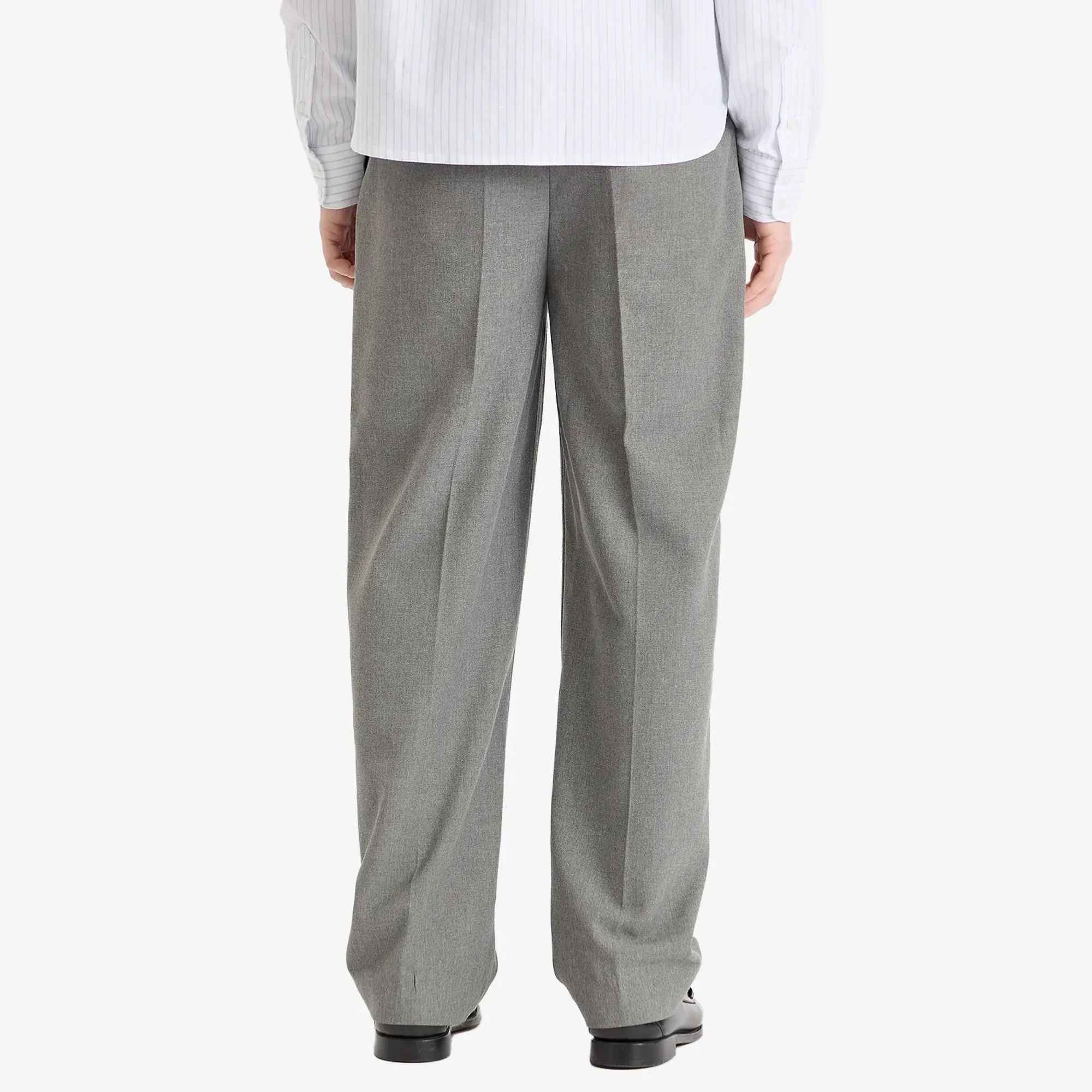 about:blank Men's Everyday Pleated Trouser Light Grey