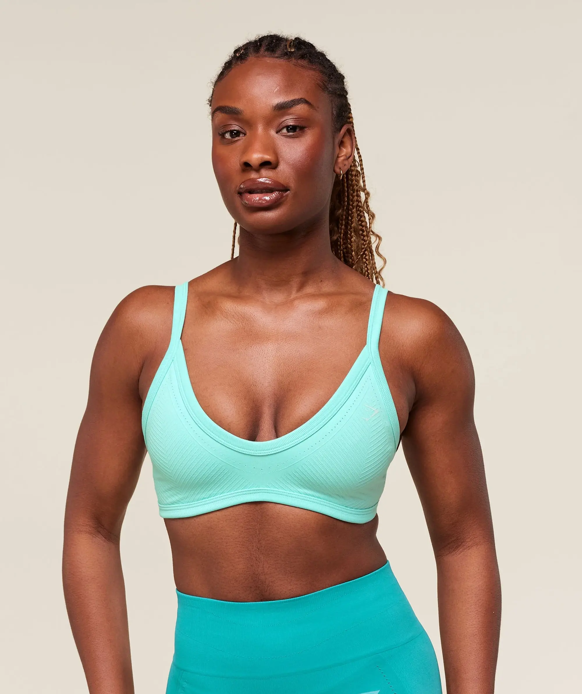  Energised Seamless Sports Bra - Pop Turquoise