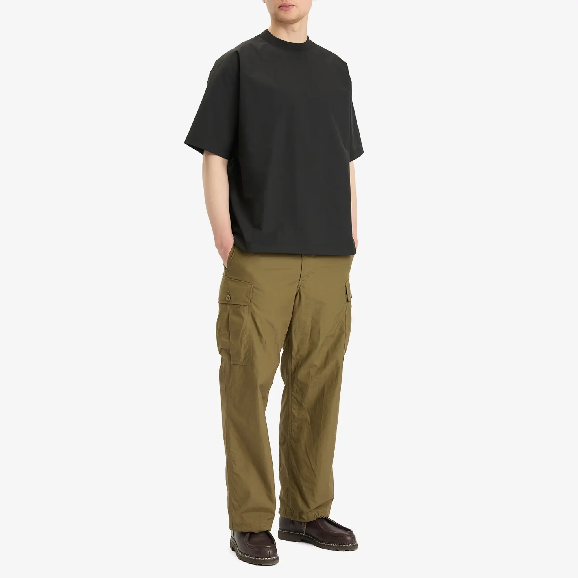 BEAMS Men's Tech Loose Tee Black