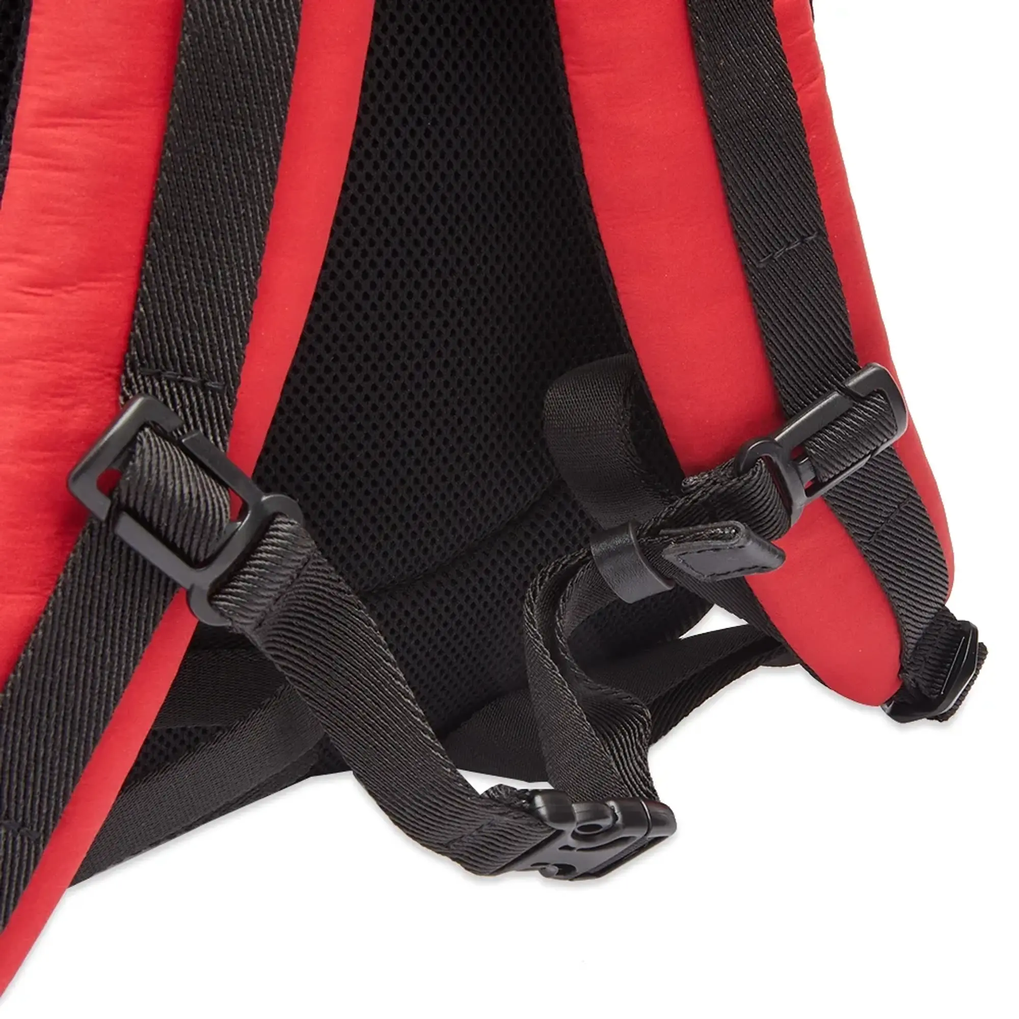 Moncler Men's Cut Logo Backpack Red