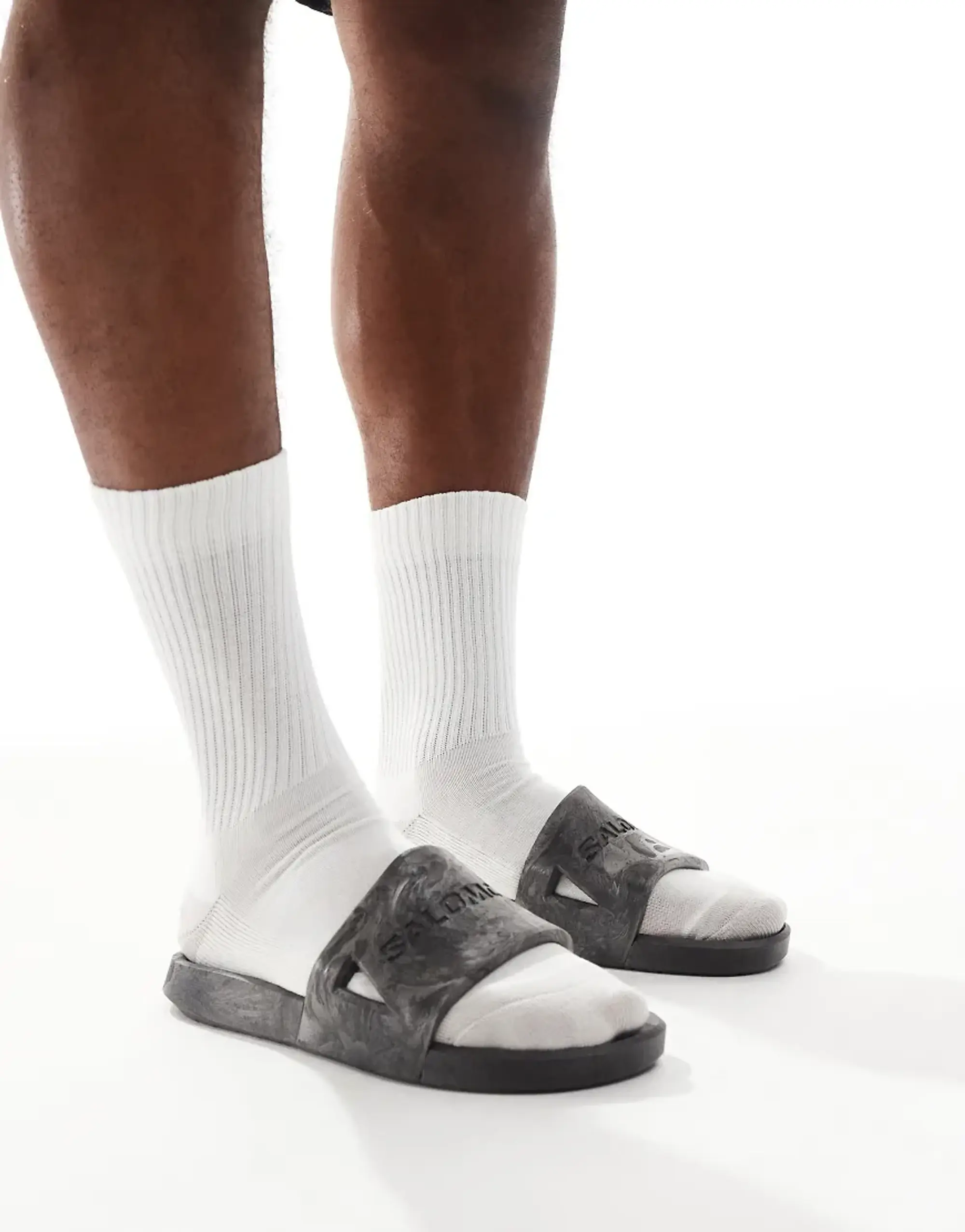 Salomon Summeride Sliders In Dark Grey