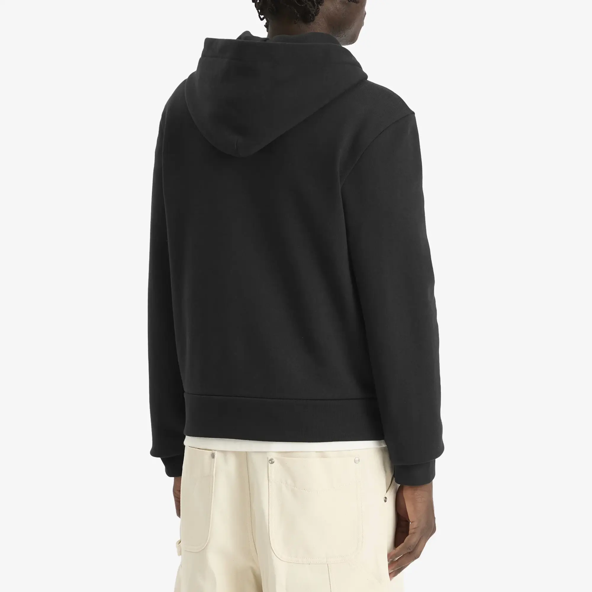 Moncler Men's Logo Zip Hoodie Black
