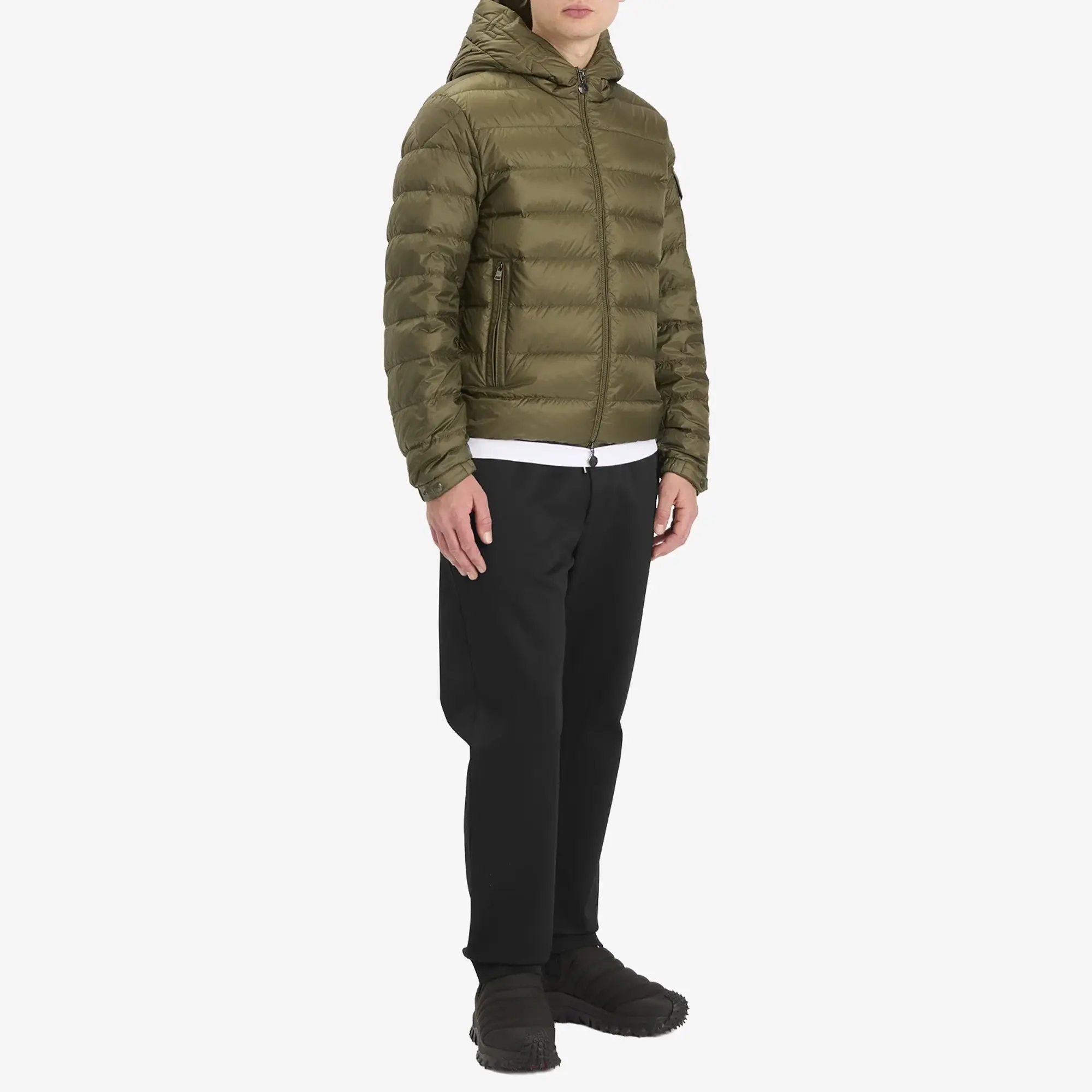 Moncler Men's Nylon Stretch Trousers Black