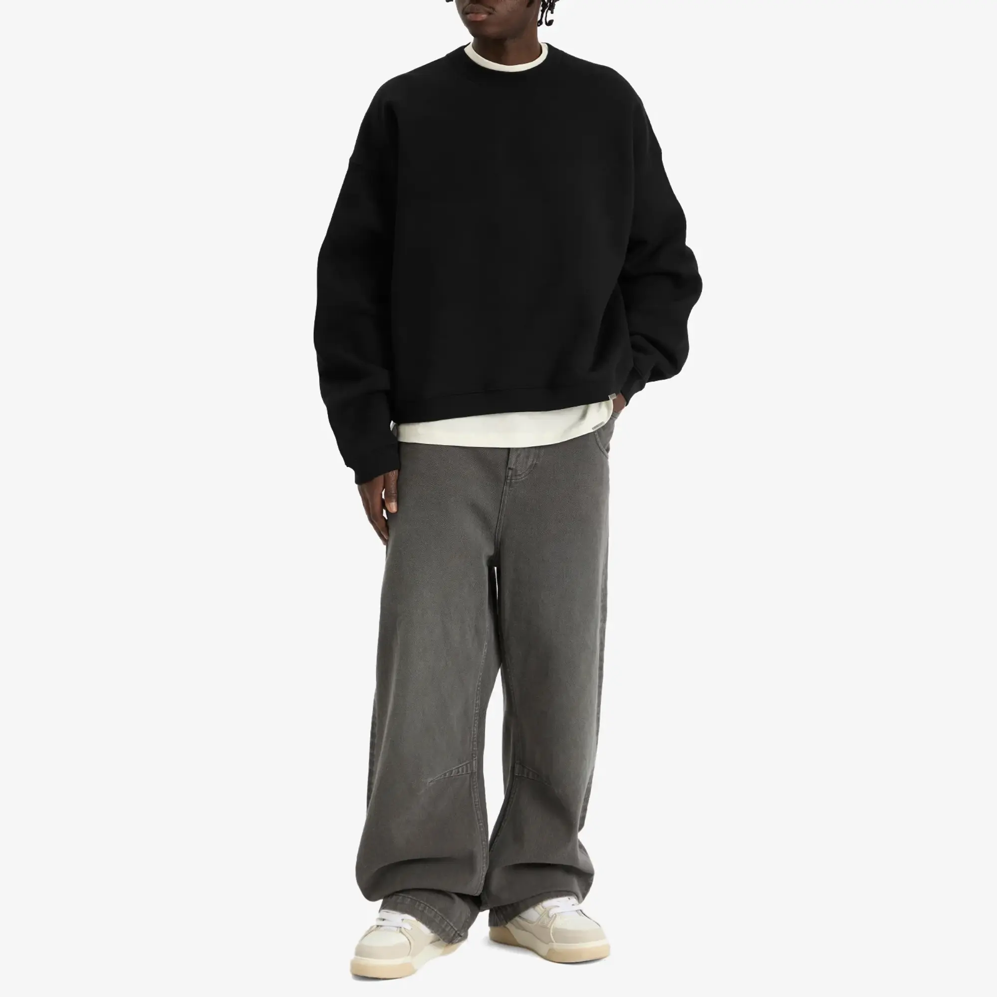 Represent Men's Initial Boxy Sweater Black