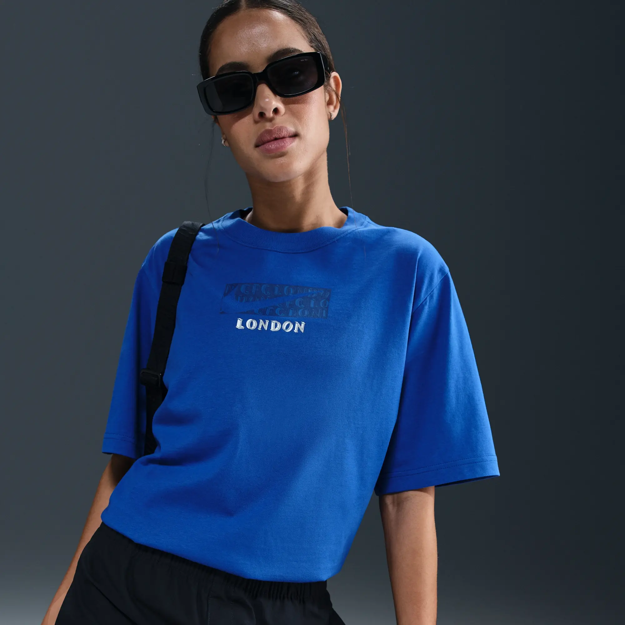 Chelsea F.C. Supporter Women's Nike Football T-Shirt - Blue - Cotton