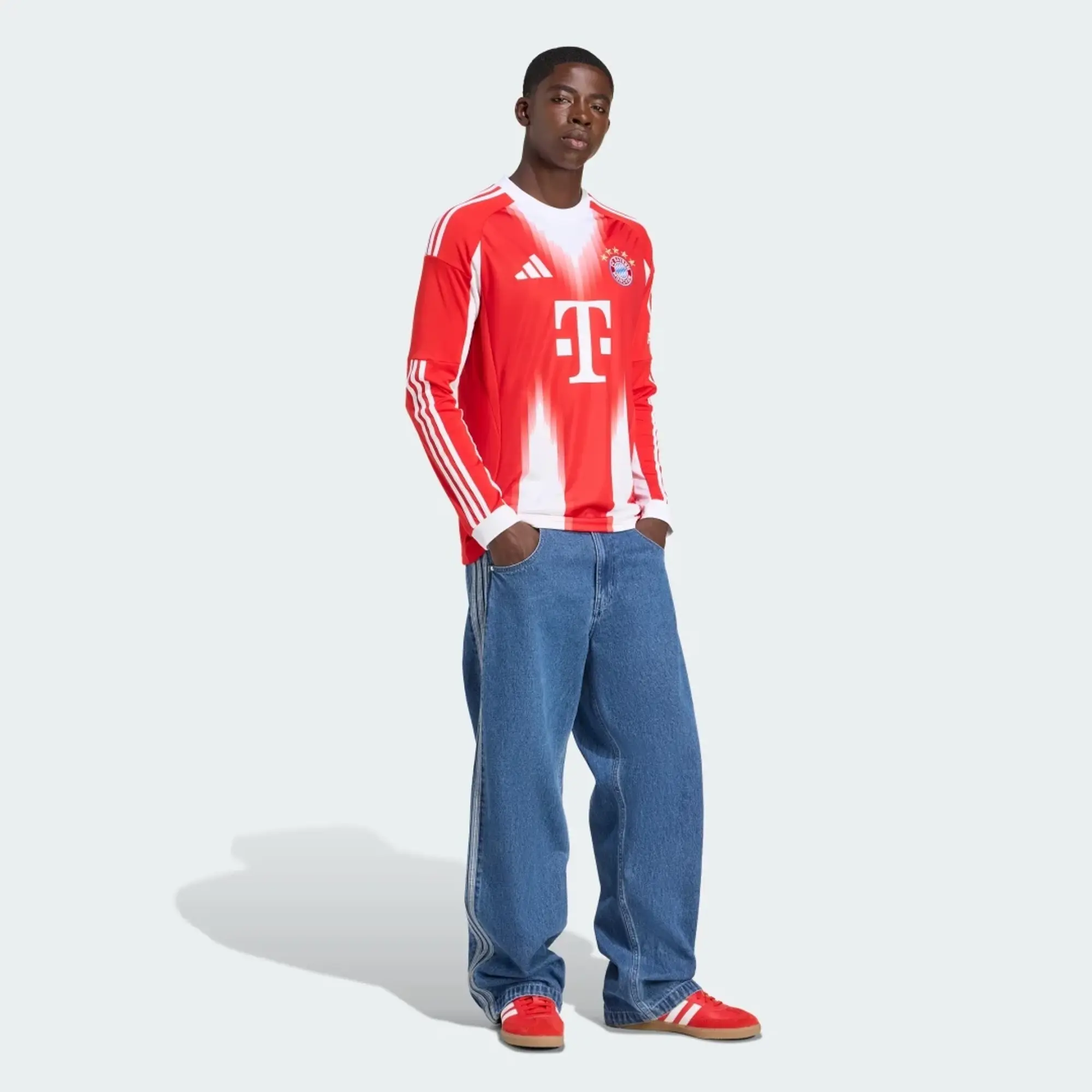 adidas FC Bayern 25/26 Long Sleeve Home Jersey