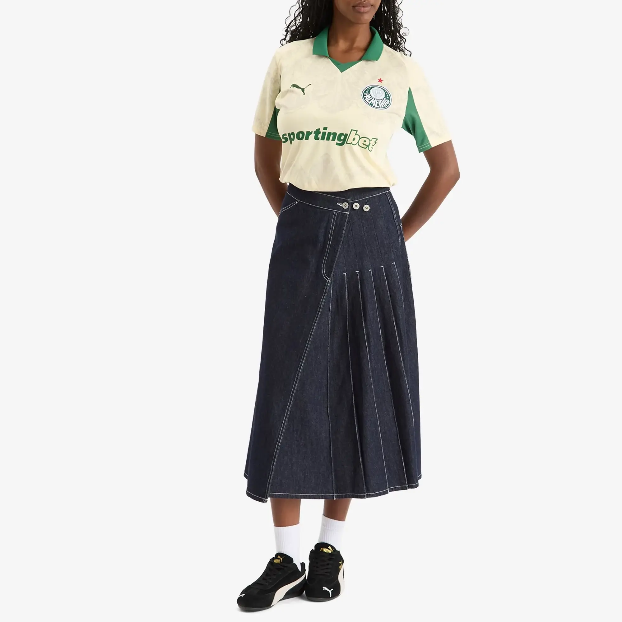 PUMA Kidsuper x Se Palmeiras Jersey Men, Creamy Vanilla/Vine