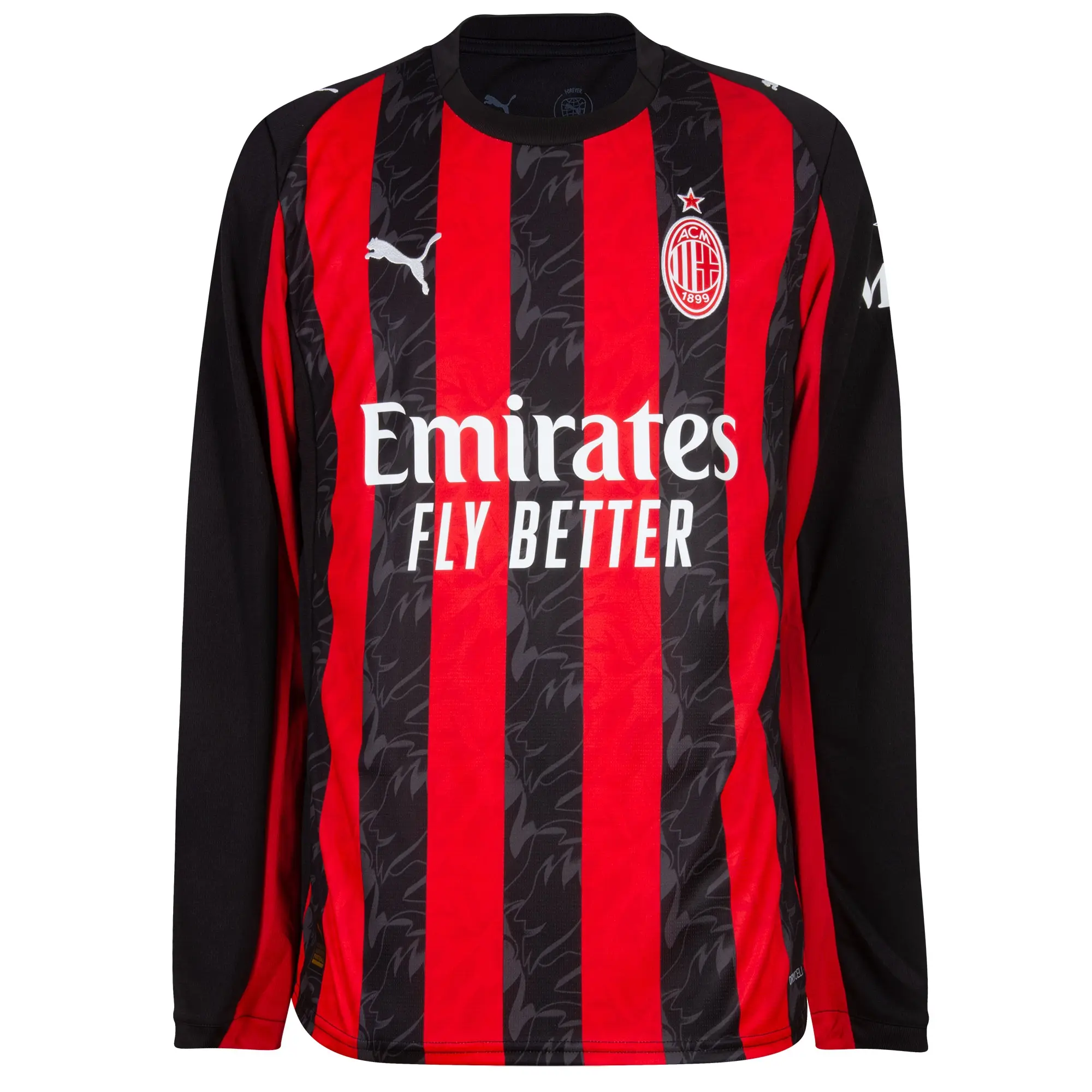 PUMA AC Milan 25/26 Long Sleeve Home Jersey Men, For All Time Red/Black