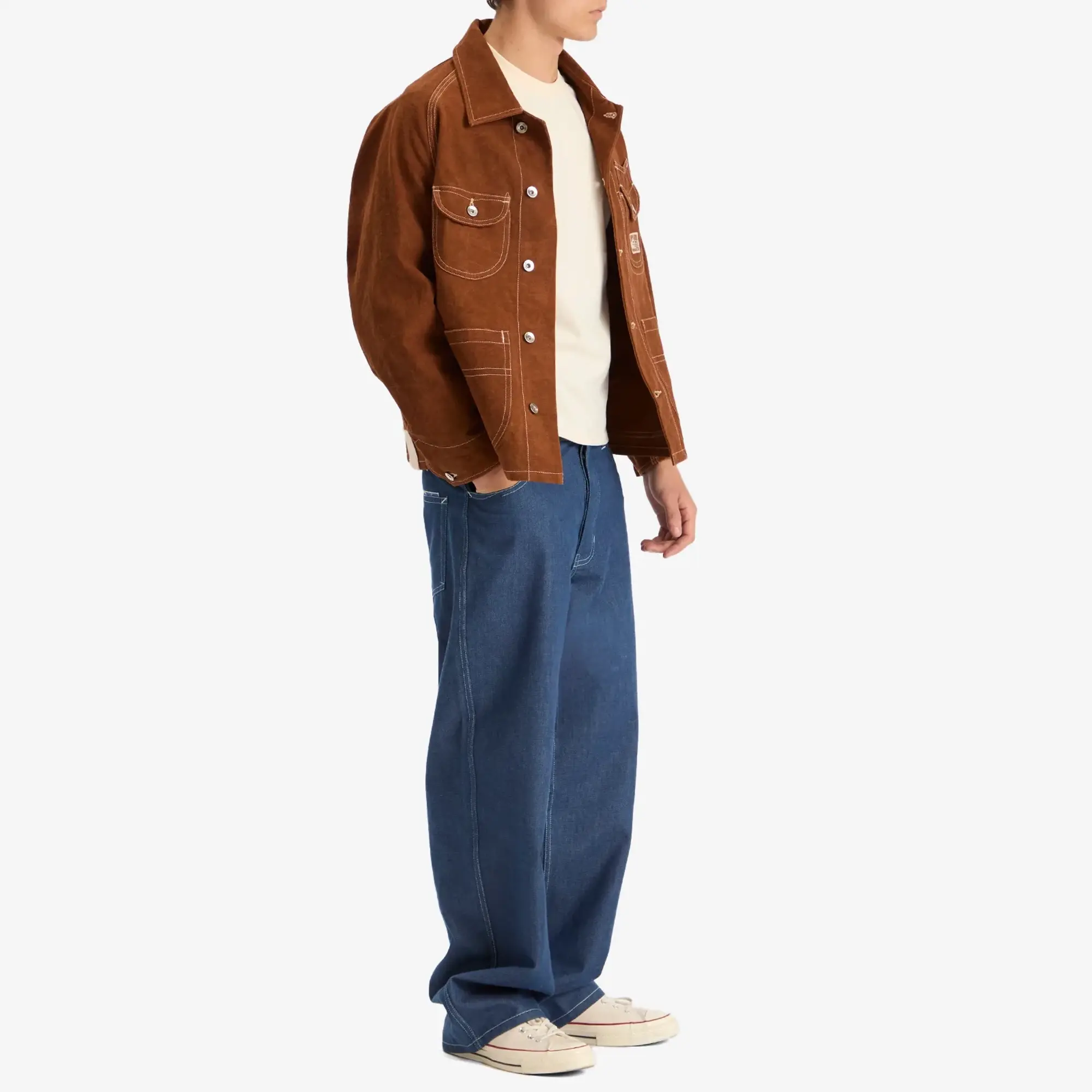 Story mfg DARK DENIM WONKY WEAR