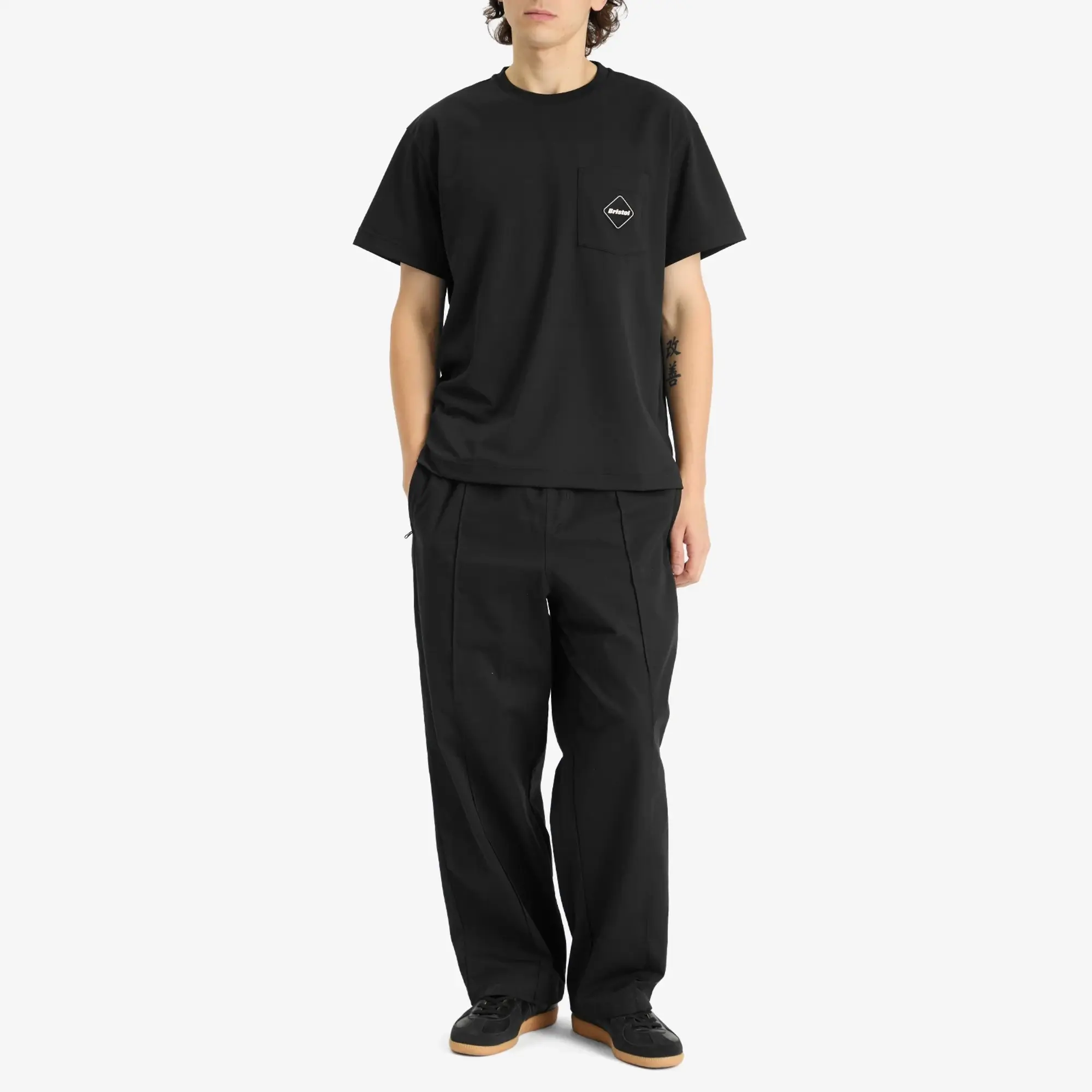 F.C. Real Bristol Men's Emblem Pocket T-Shirt Black