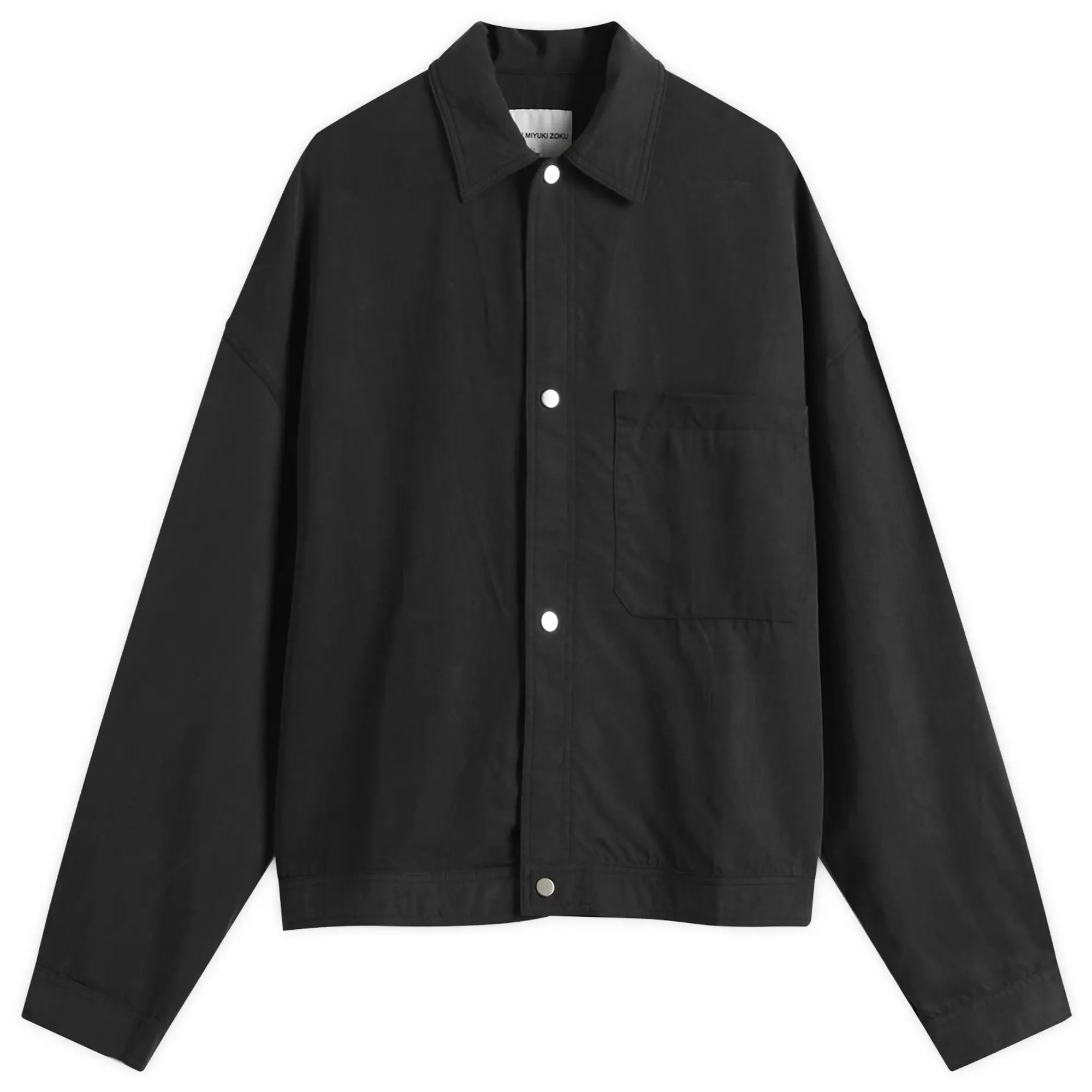 MKI Men's Sandwash Cupro Trucker Jacket Black
