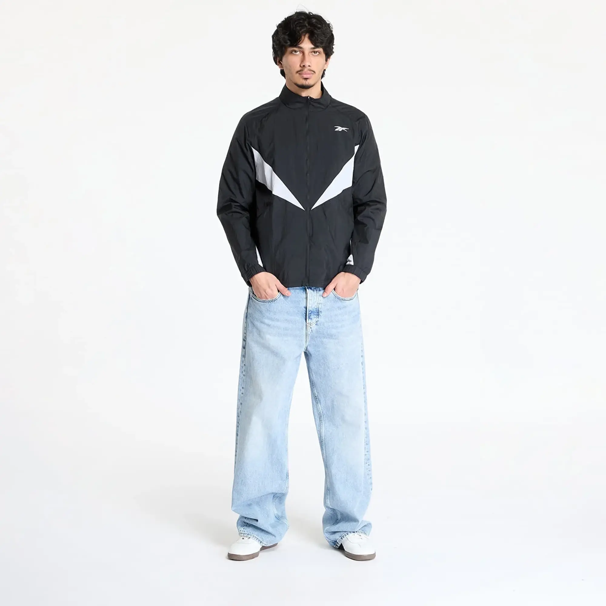 Windbreaker Reebok Basketball Track Top Black S