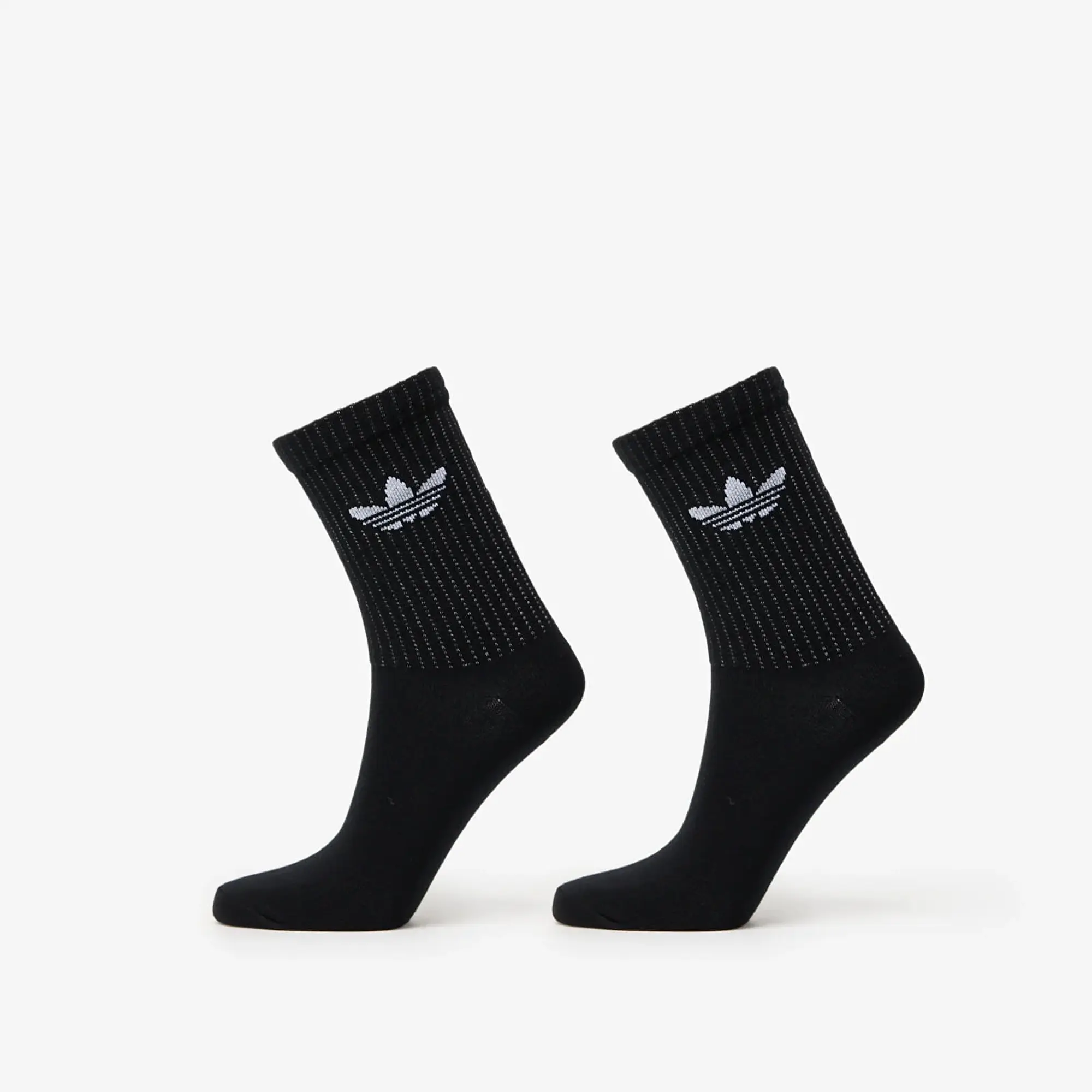 Adidas Reflective Crew Socks 2-Pack Black/ Reflective Silver/ Putty Mauve M
