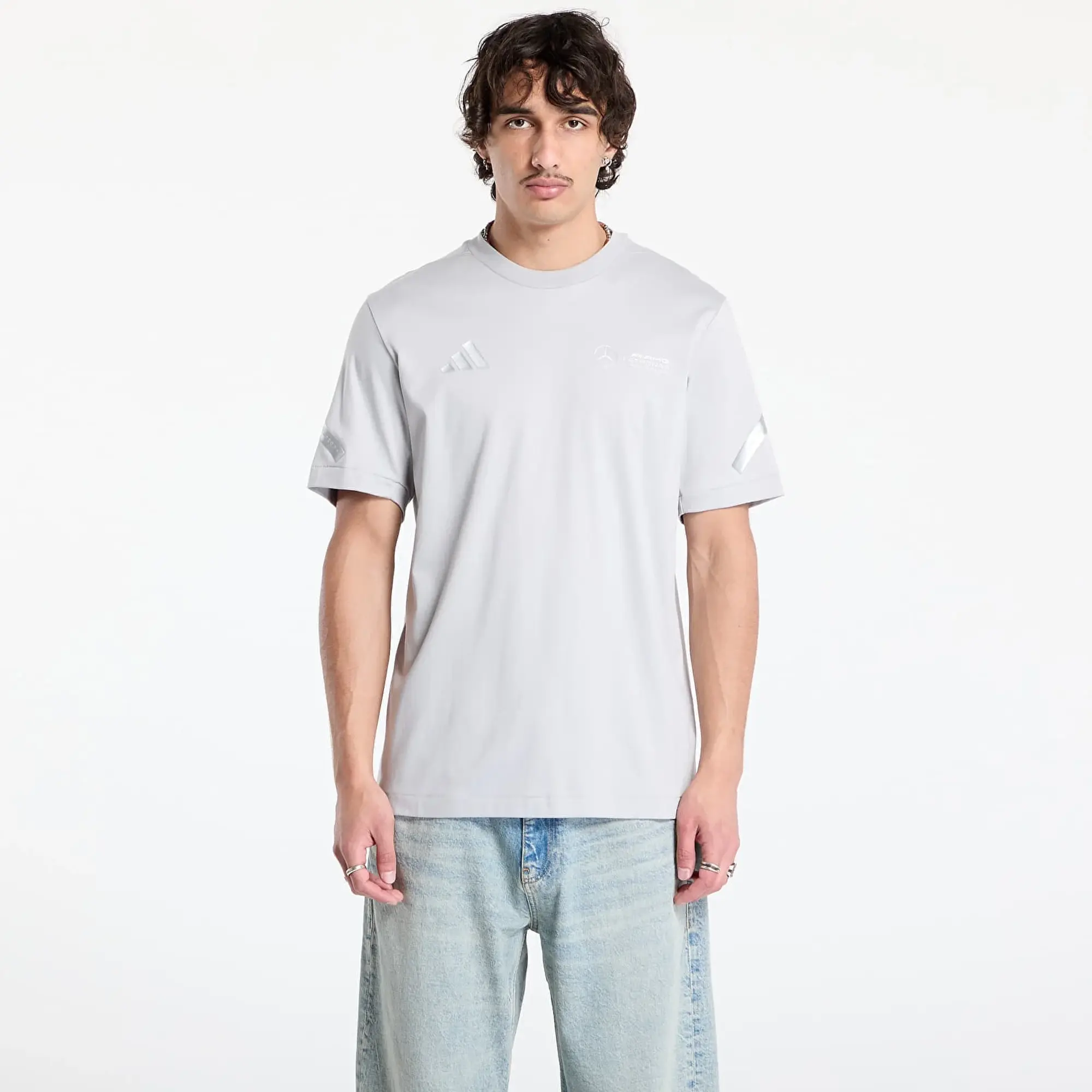 T-Shirt Adidas X Mercedes Amg Silver Tee Grey Two S