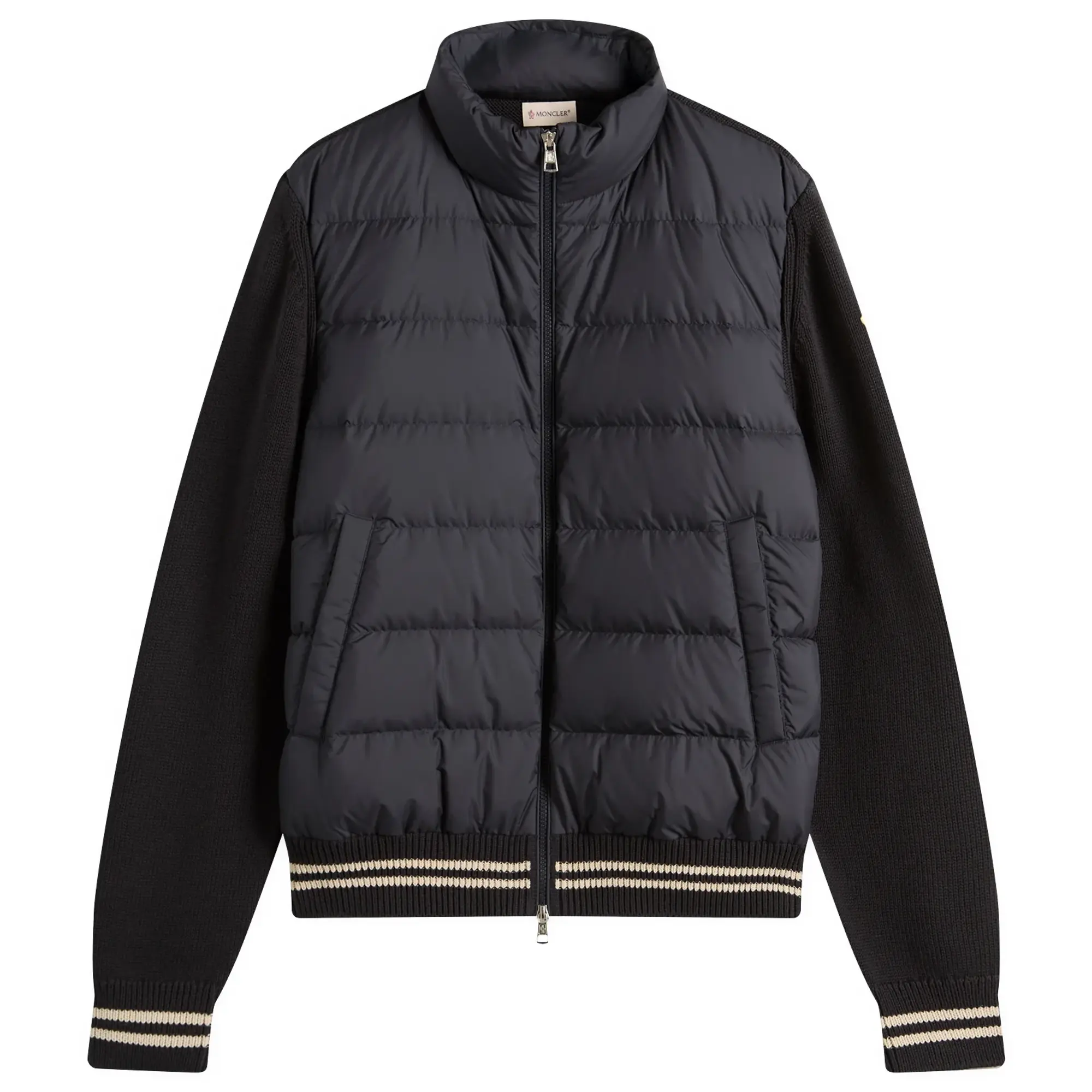 Moncler Men's Hybrid Zip Through Jacket Navy