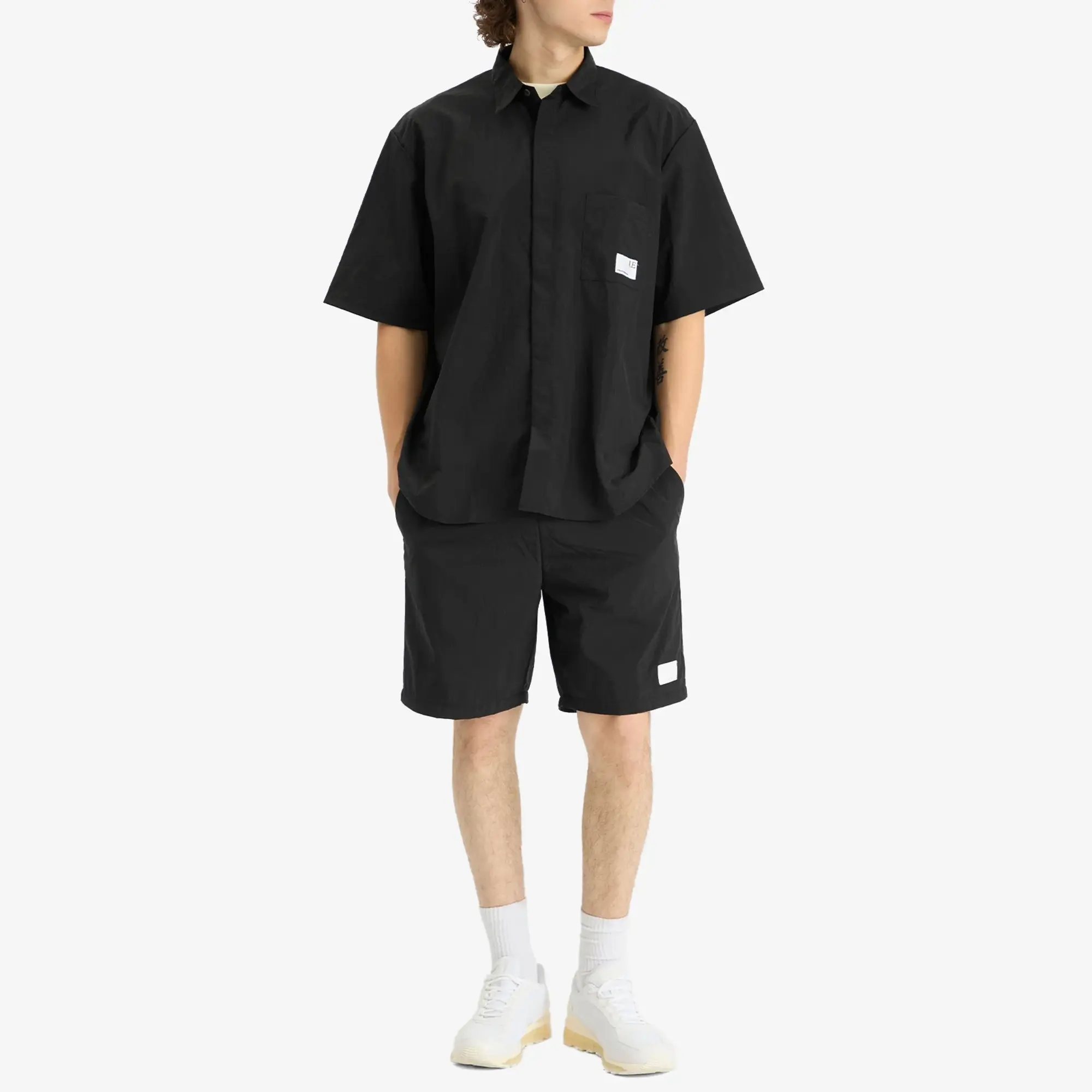 Uniform Experiment Men's Crystal Nylon Easy Shorts Black