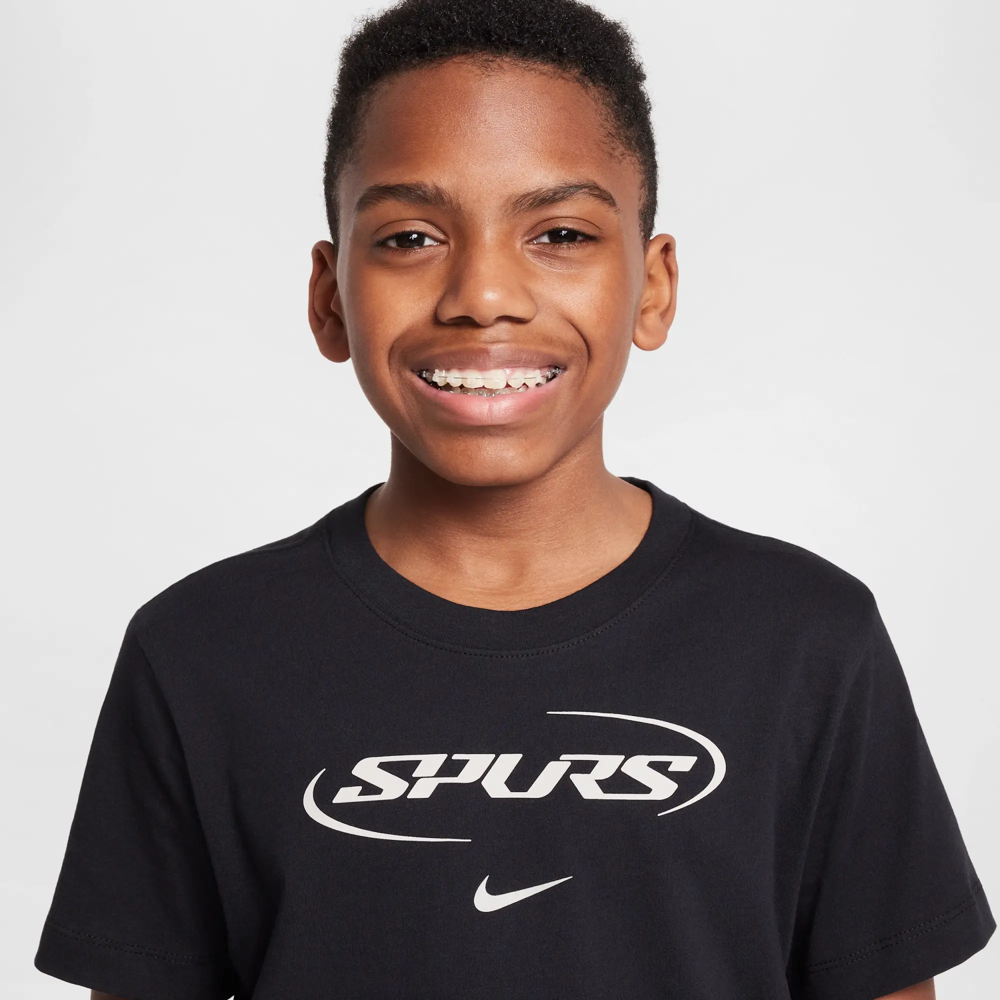Tottenham Hotspur Older Kids' Nike Football T-Shirt - Black - Cotton