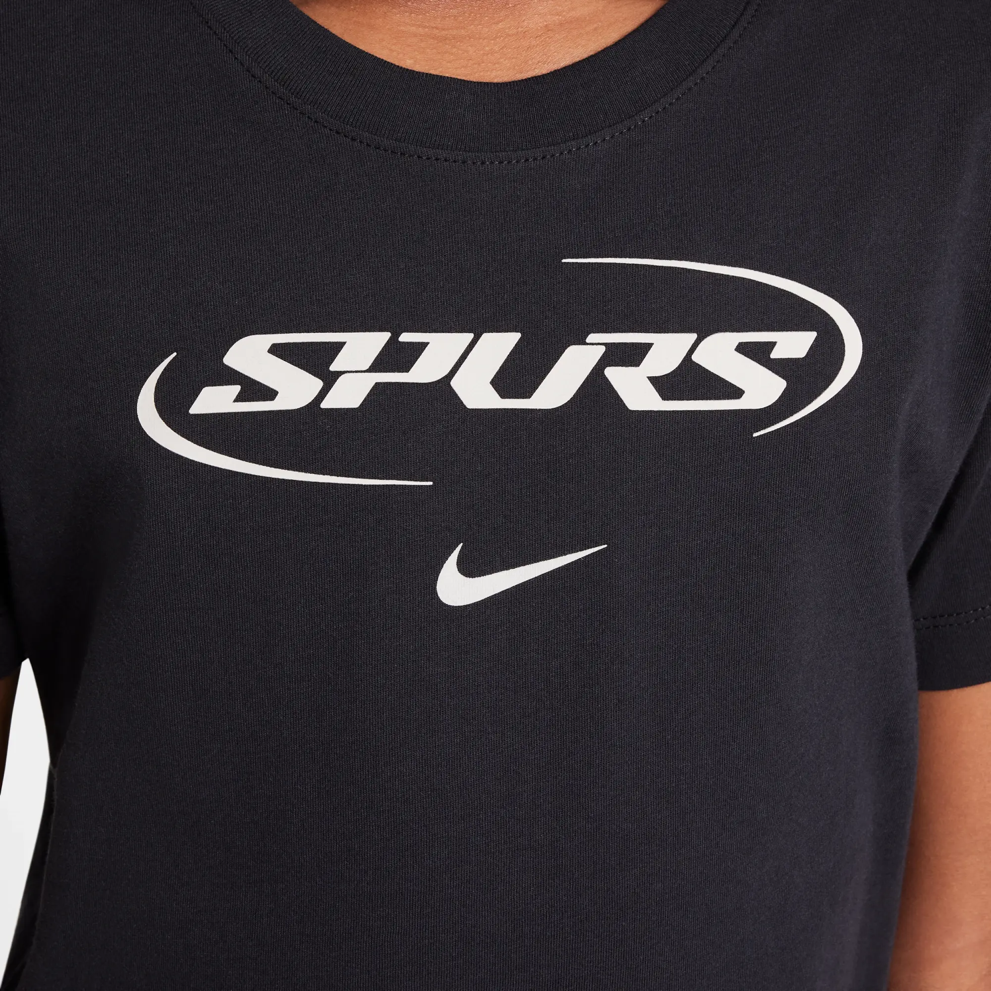 Tottenham Hotspur Older Kids' Nike Football T-Shirt - Black - Cotton