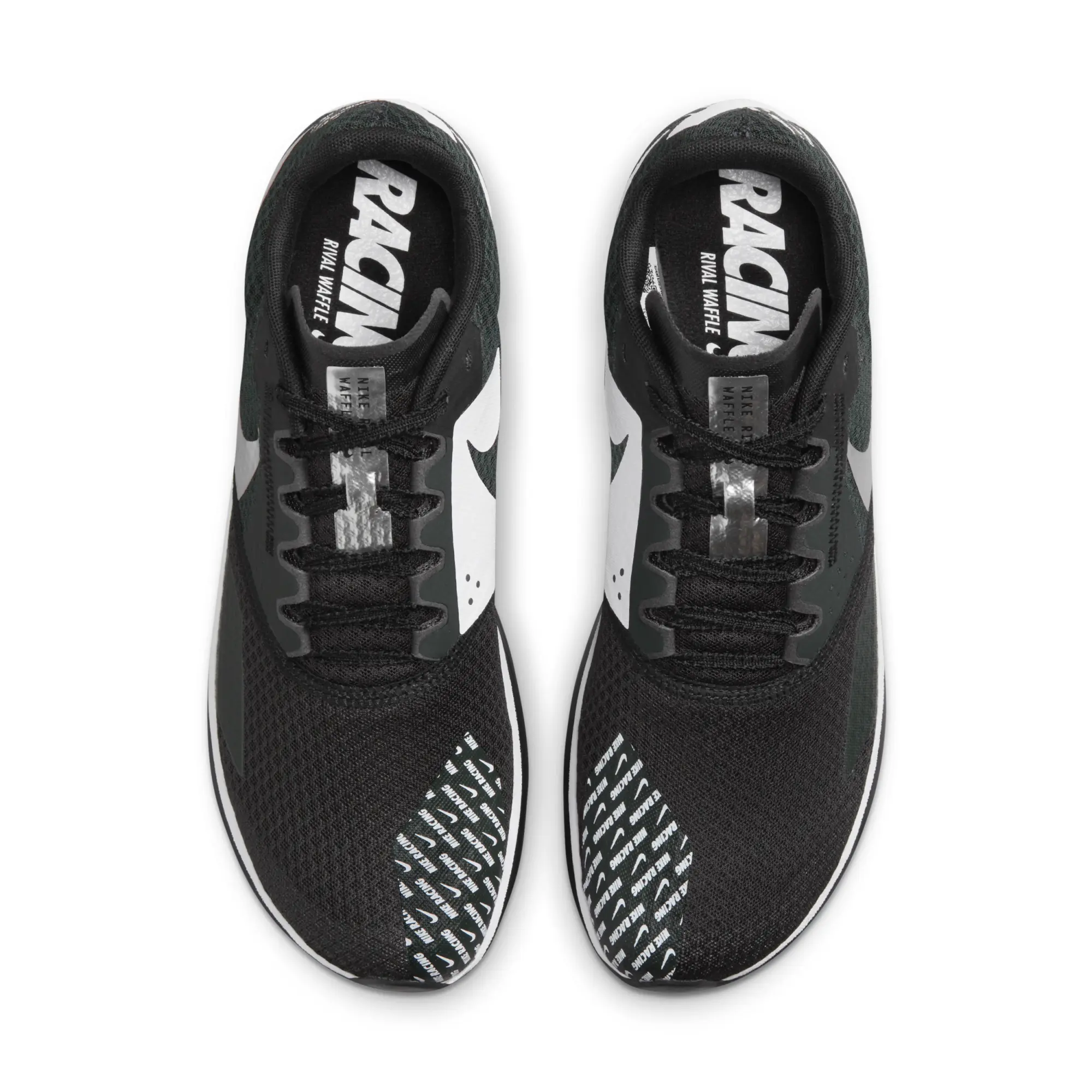 Nike Zoom Rival Waffle 6 Road and Cross-Country Racing Shoes - Black