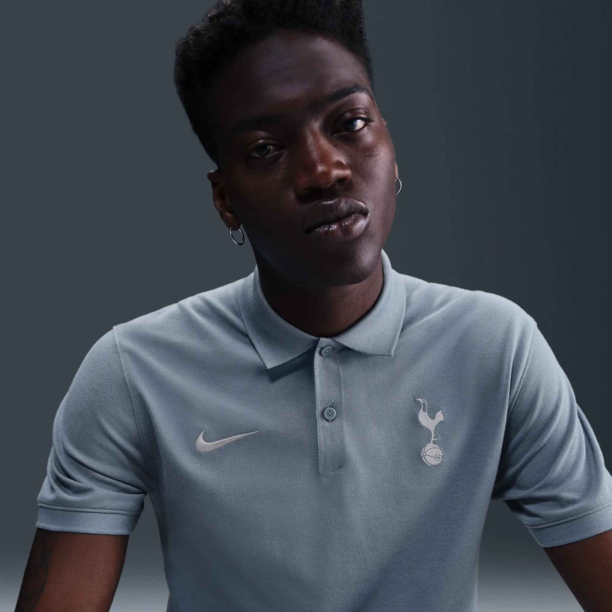Tottenham Hotspur 'The Nike Polo' Men's Nike Dri-FIT Football Polo - Blue - Cotton/Polyester