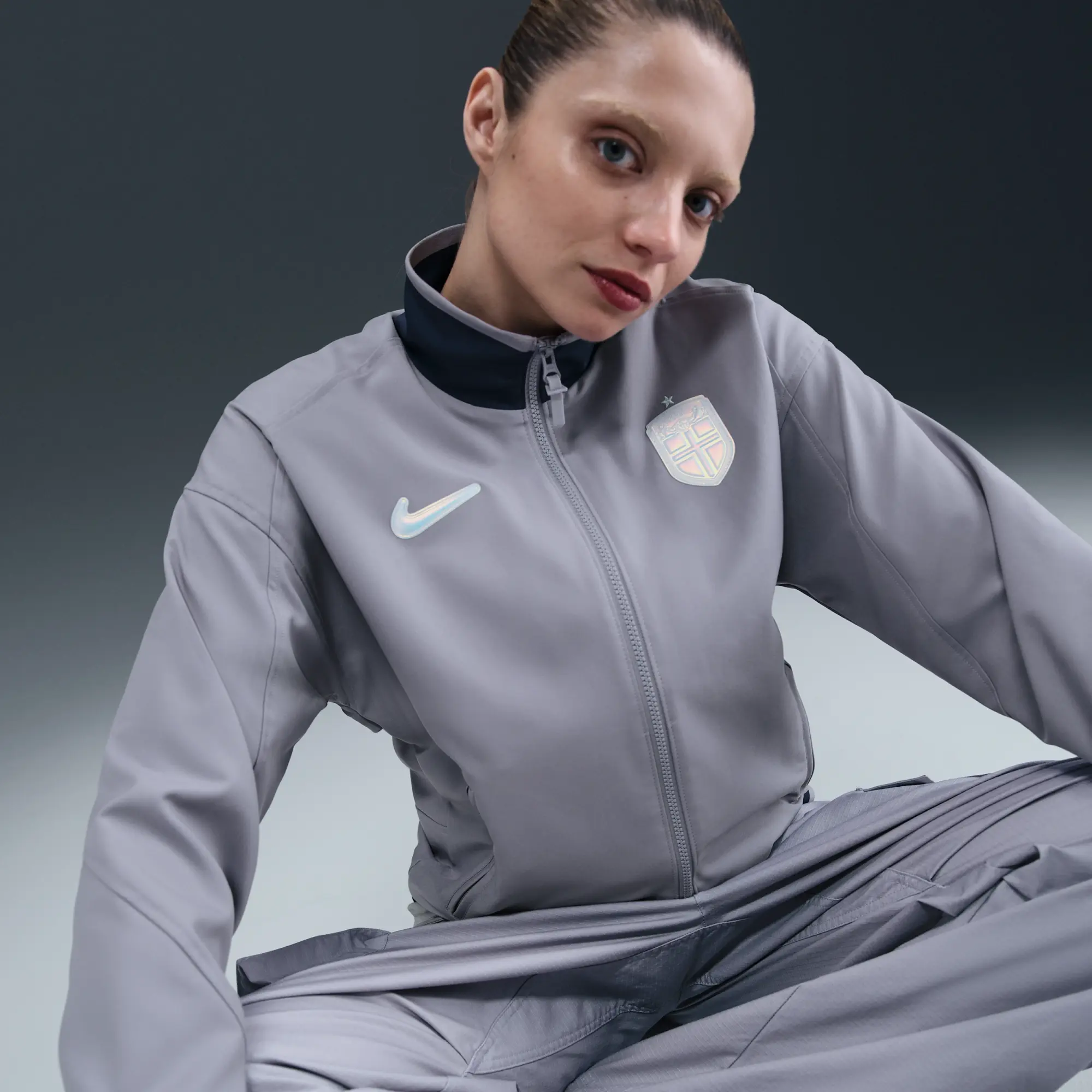 Norway Strike Women's Nike Dri-FIT Soccer Anthem Jacket - Purple - Polyester